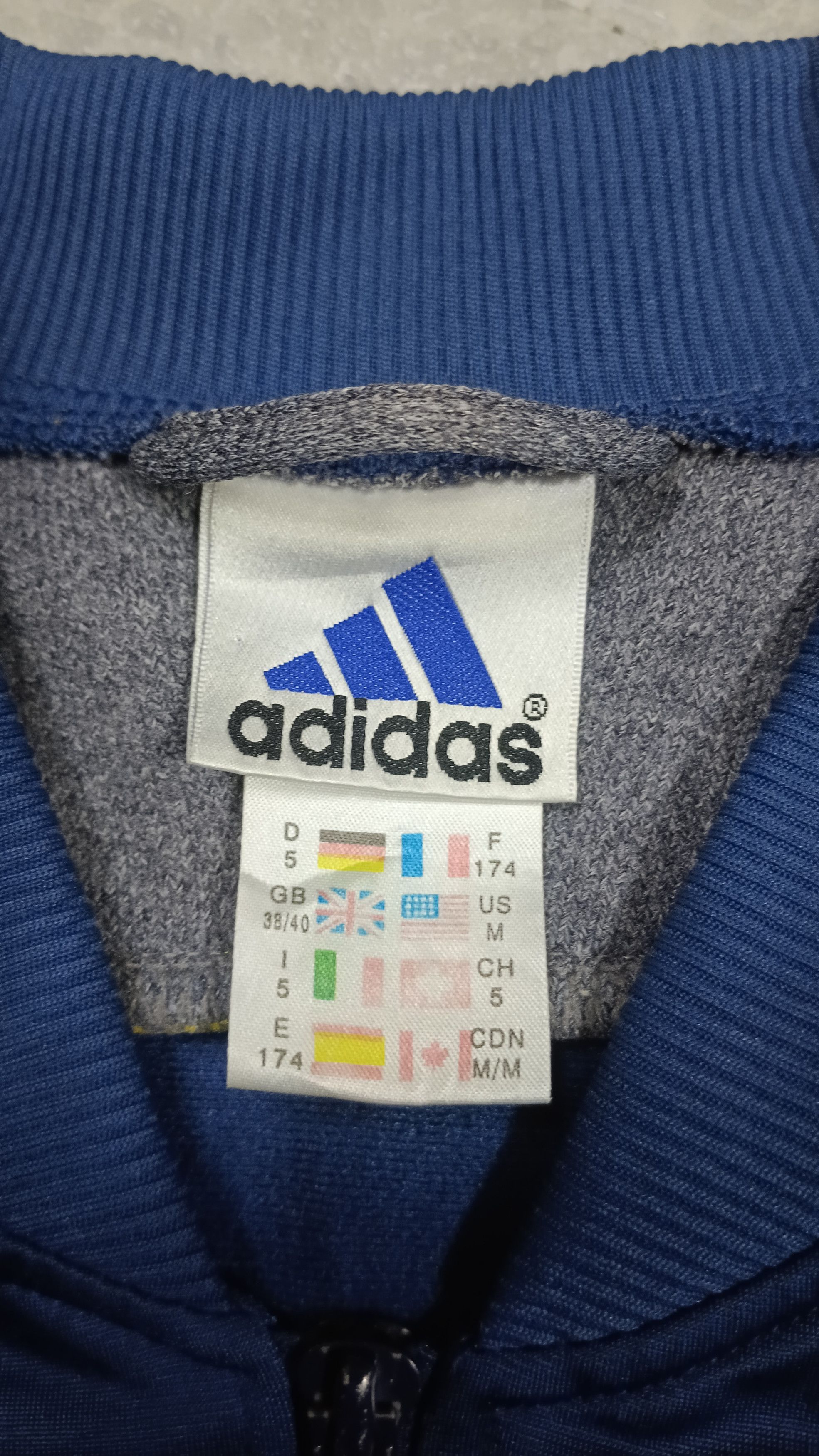 Adidas × Vintage 💥 Vintage Adidas Embroidery Logo Track Top Size US M / EU 48-50 / 2 - 6 Thumbnail