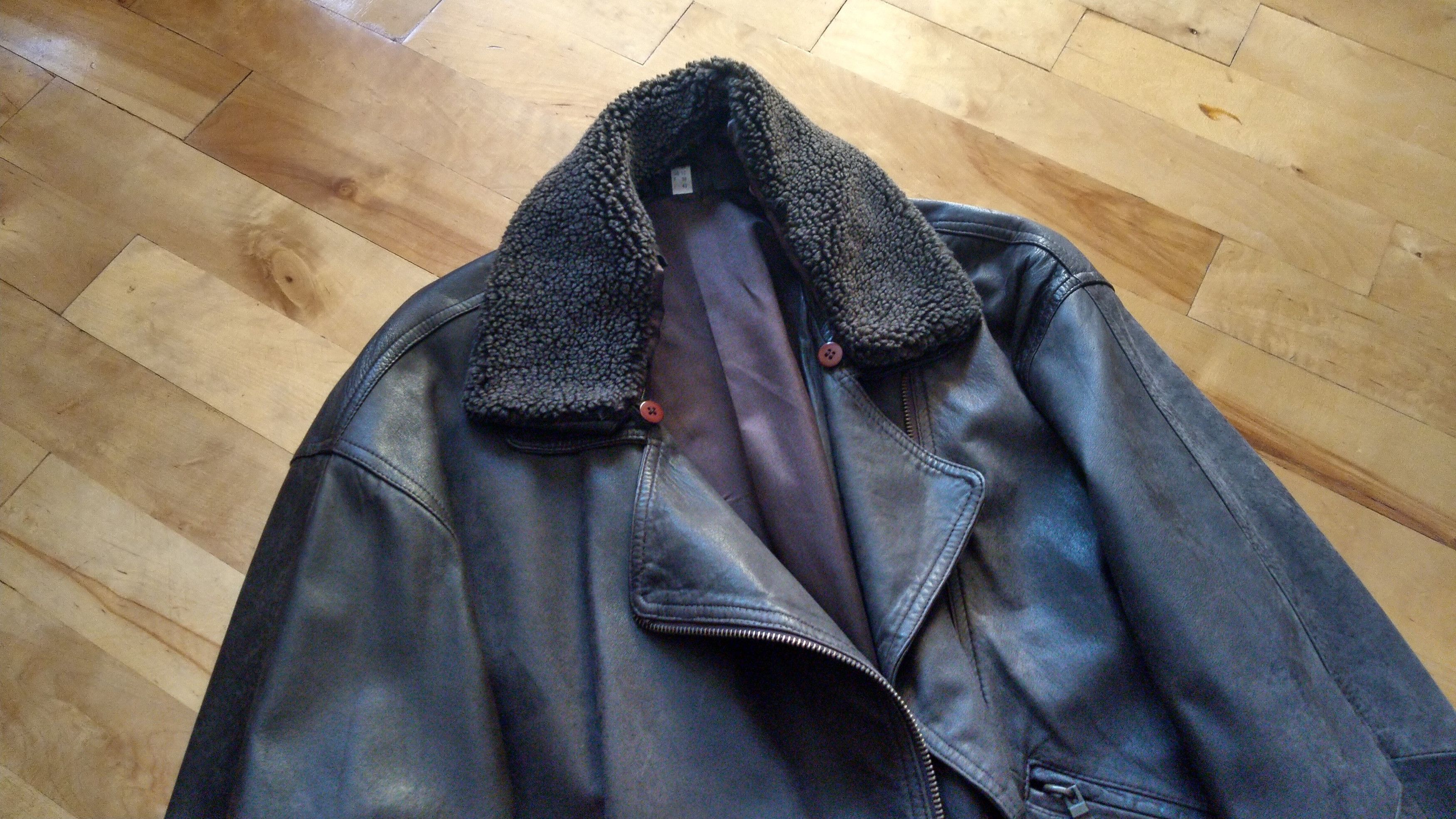 Genuine Leather 100% Leather Jacket Vintage Coat alt opium goth grunge Size M / US 6-8 / IT 42-44 - 3 Thumbnail