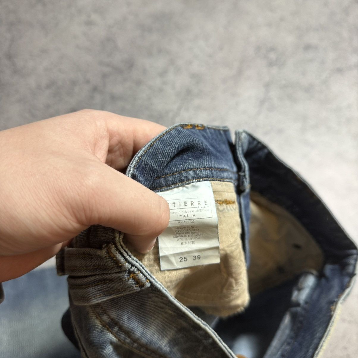 John Galliano NEW Galliano Y2K 00s Flared Jeans Size 25" / US 0 / IT 36 - 10 Thumbnail