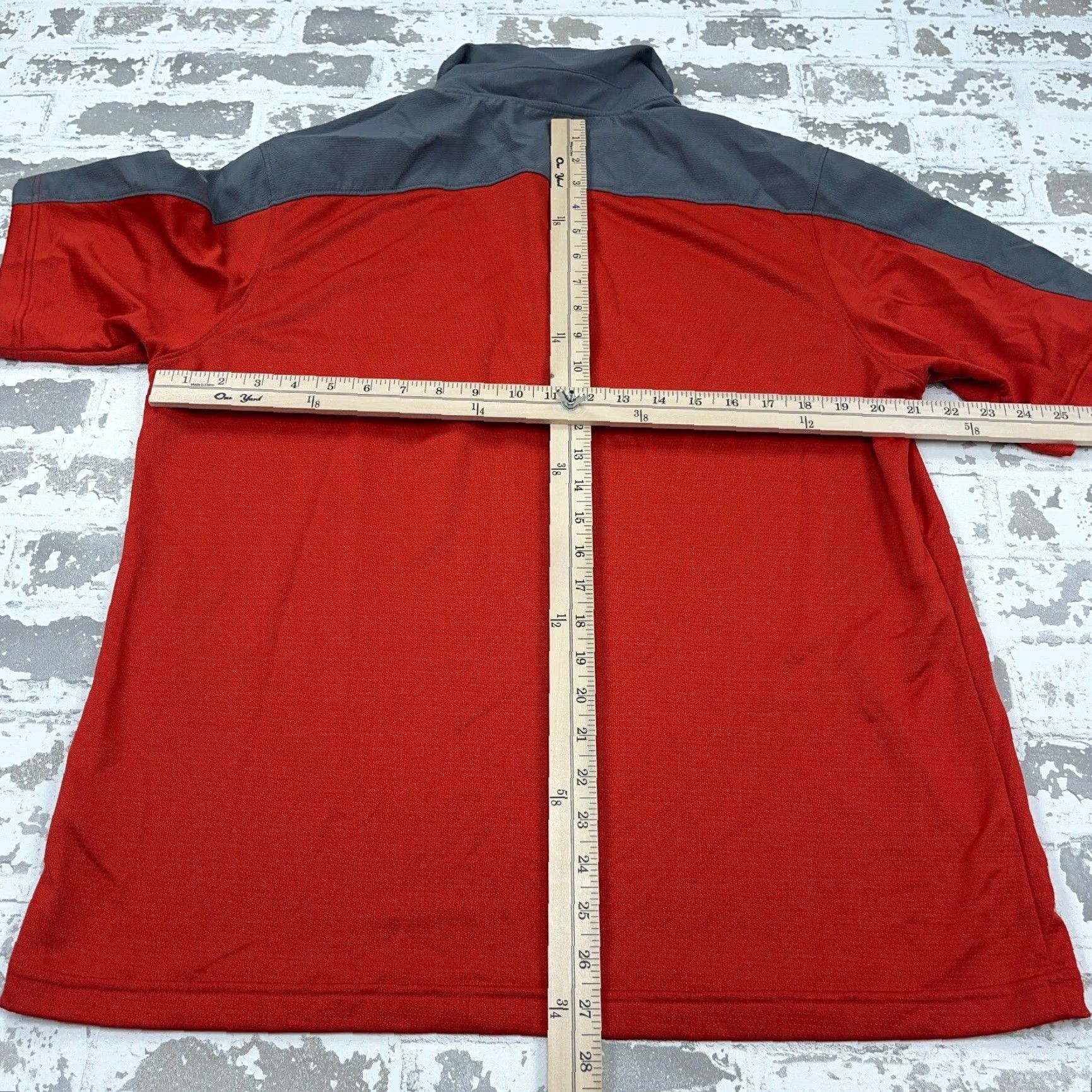 Nike ACG Nike ACG Polo Shirt Men L Red Gray Quarter Zip Pullover Performance Tennis Shirt Size US L / EU 52-54 / 3 - 7 Thumbnail