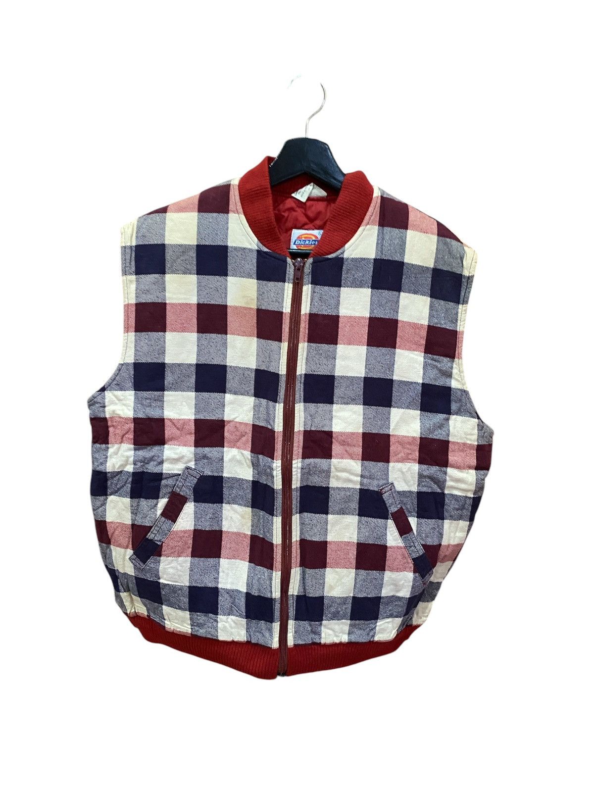 Dickies VINTAGE DICKIES CHECKER WORKWEAR VEST JACKET Size US L / EU 52-54 / 3 - 1 Thumbnail