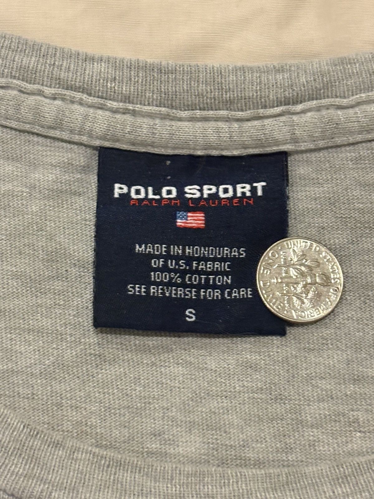 Polo Ralph Lauren RALPH LAUREN POLO SPORT LONG SLEEVE GRAY T-SHIRT Size US S / EU 44-46 / 1 - 9 Thumbnail