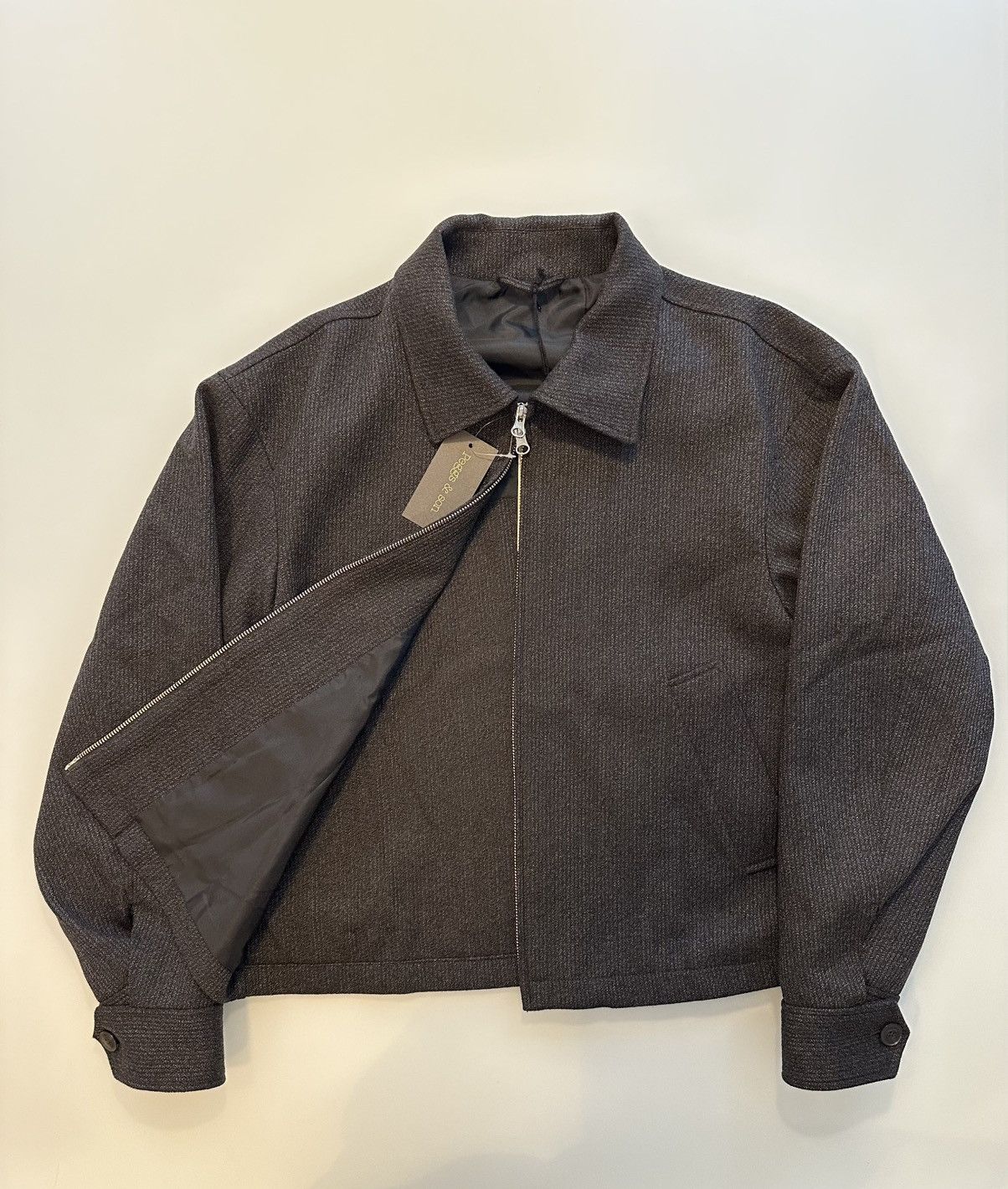 Mfpen Mfpen Mail Jacket - Brown Melange Stripe - Medium Size US M / EU 48-50 / 2 - 2 Thumbnail