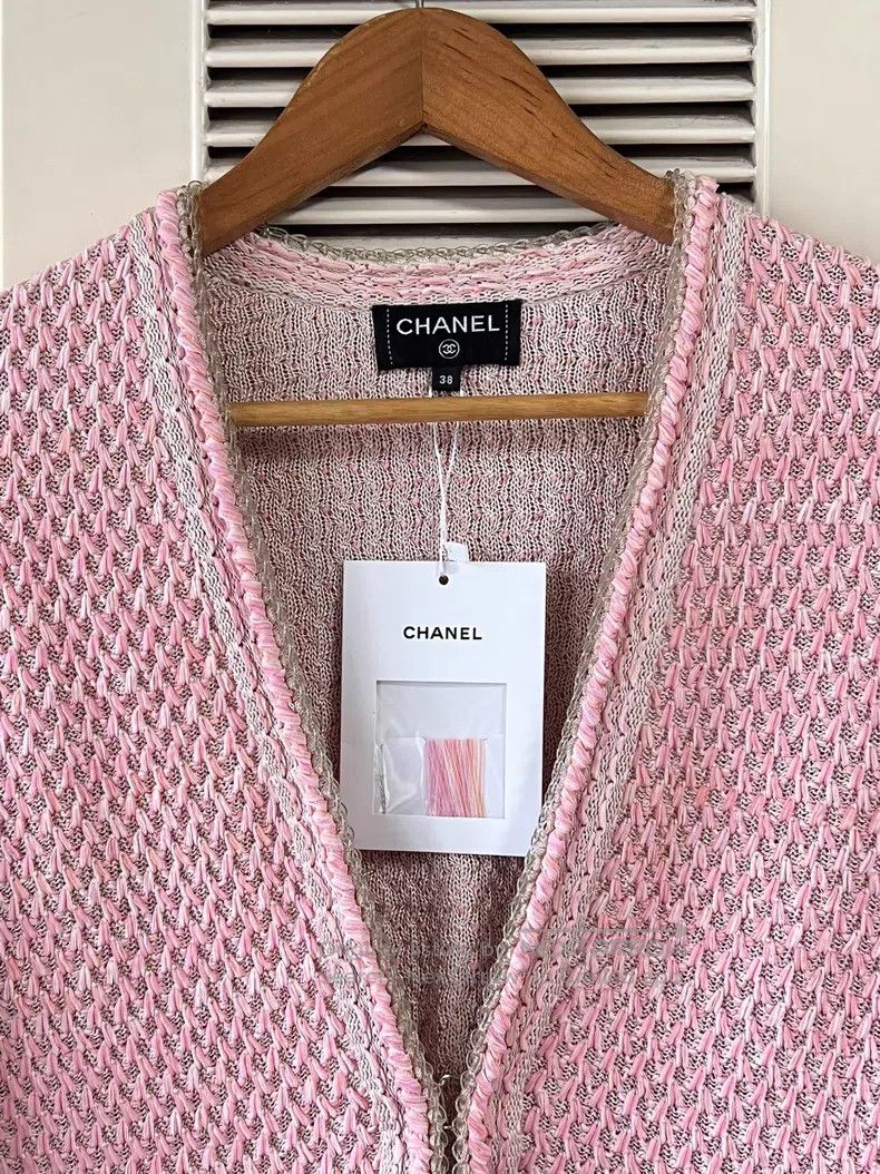 Chanel Chanel Pink tweed coat Size XS / US 0-2 / IT 36-38 - 3 Thumbnail