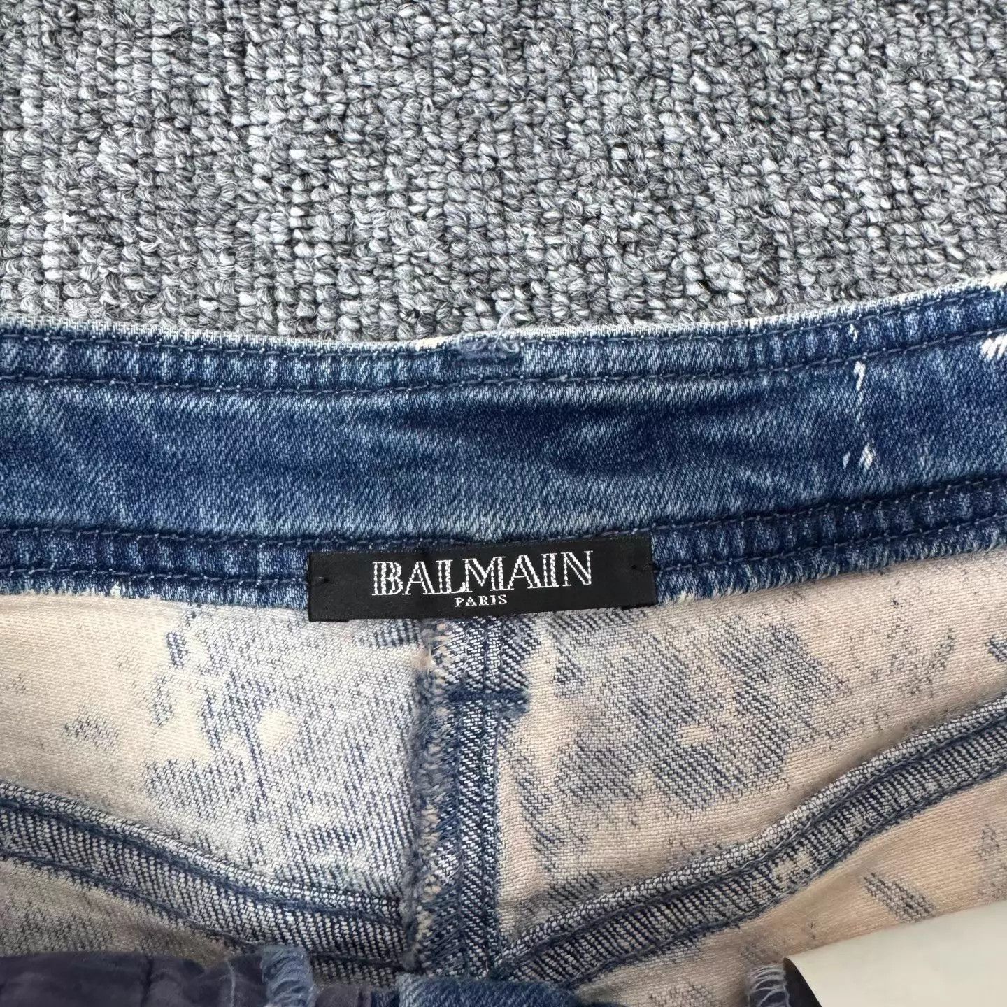 Balmain Balmain Distressed Denim Shorts 38 New with Tags Size 26" / US 2 / IT 38 - 5 Thumbnail