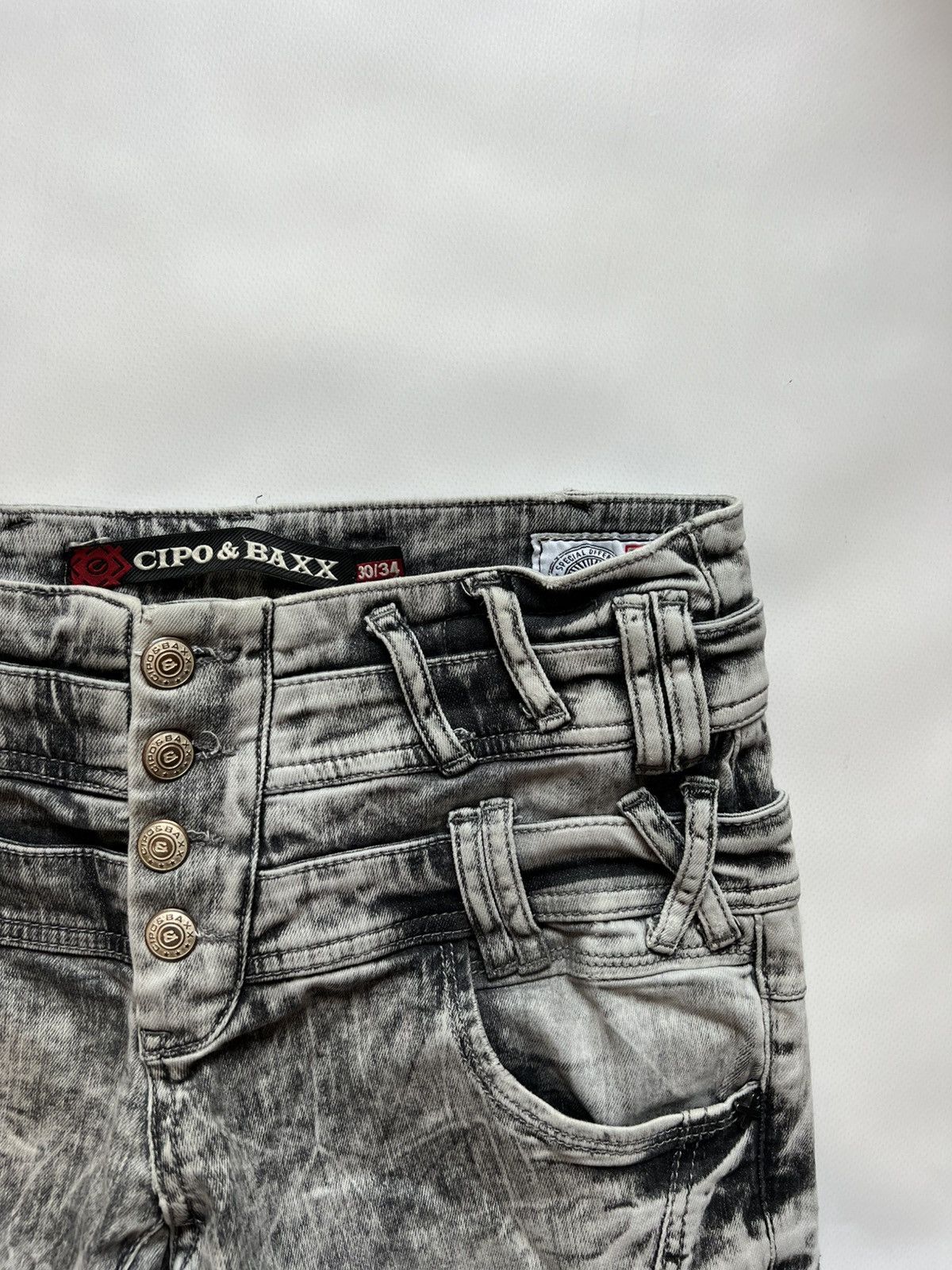 Vintage Cipo baxx Grey Vintage Jeans Pants Denim Avant Garde Size US 30 / EU 46 - 4 Thumbnail