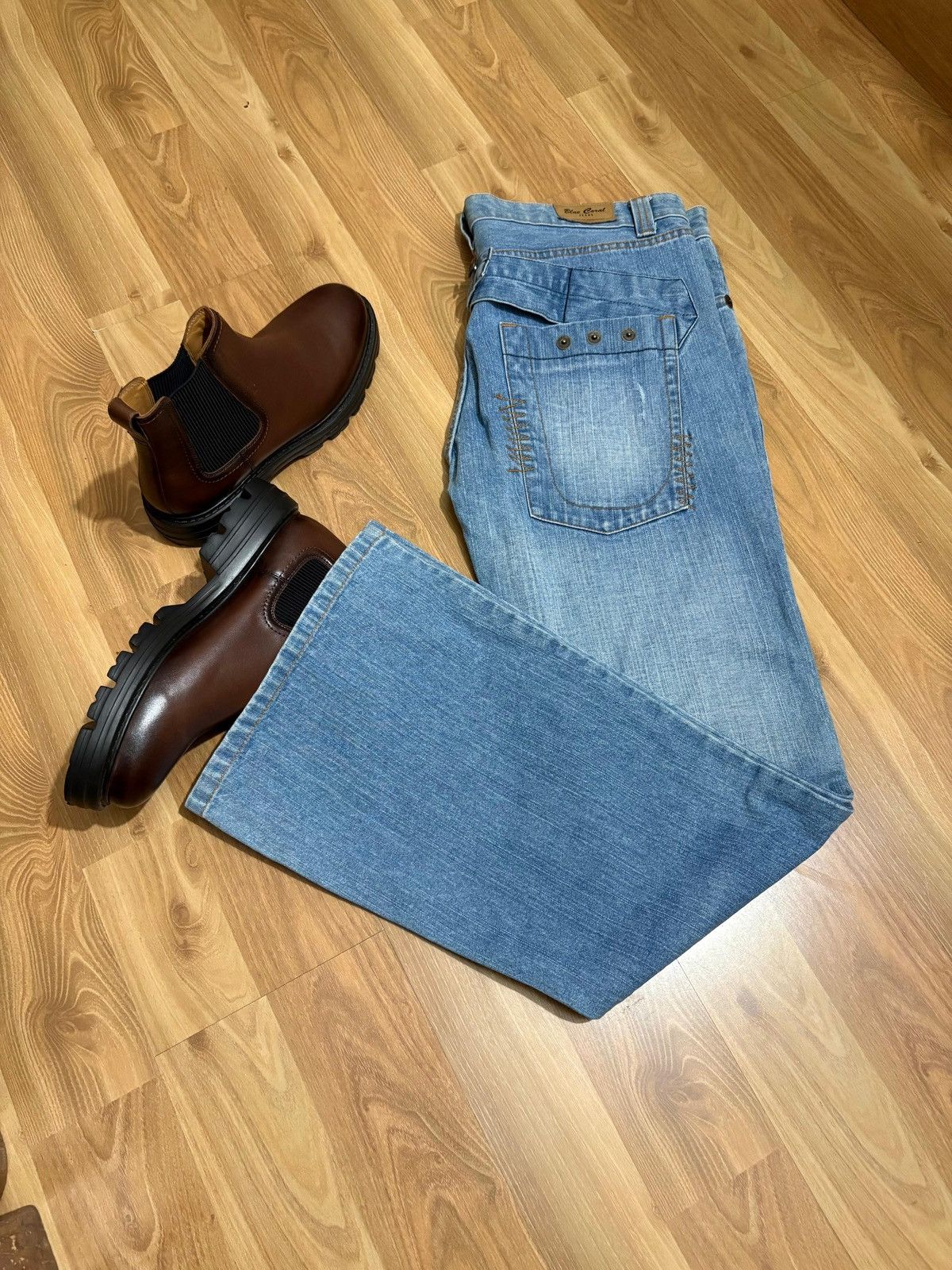 Japanese Brand VTG x Blue Coral x Bootcut Jeans Size US 38 / EU 54 - 3 Thumbnail