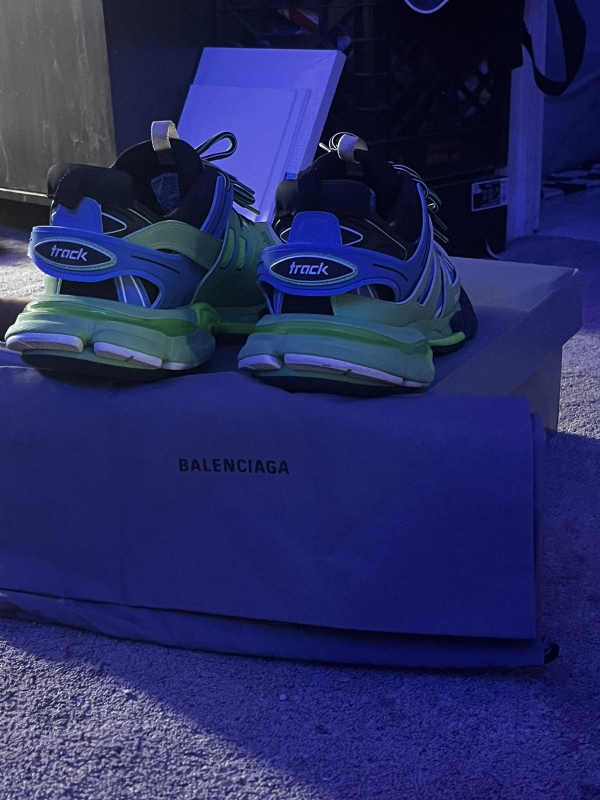 Balenciaga Balenciaga Track: green & blue Size US 9 / EU 42 - 6 Thumbnail