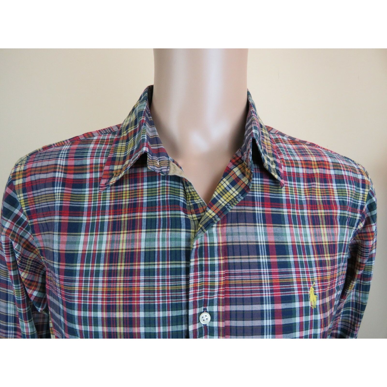 Lauren Ralph Lauren RALPH LAUREN ABERDARE MULTI COLOR CHECK COTTON SHIRT L Size US L / EU 52-54 / 3 - 8 Thumbnail