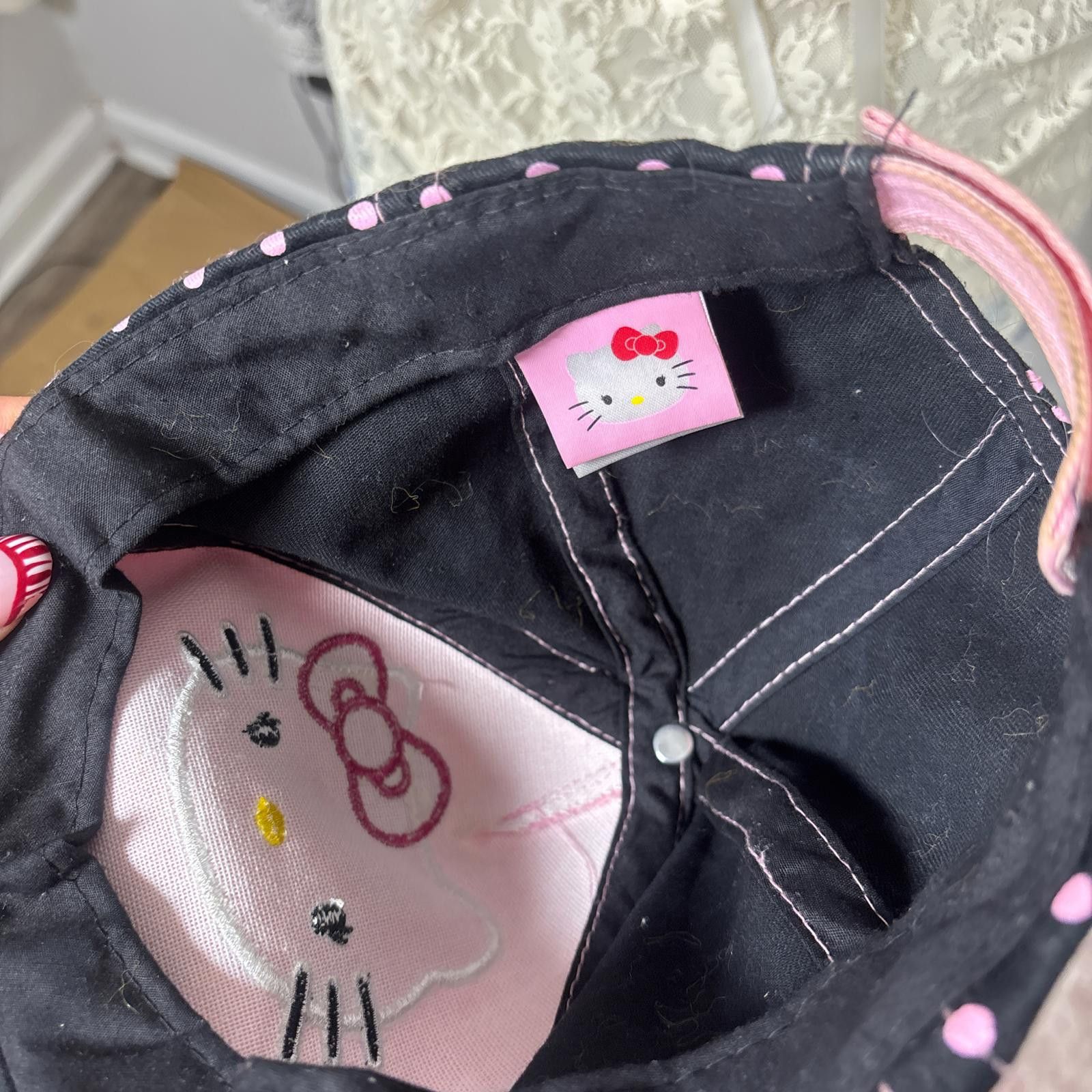 Other y2k hello kitty polka dot hat Size ONE SIZE - 2 Thumbnail