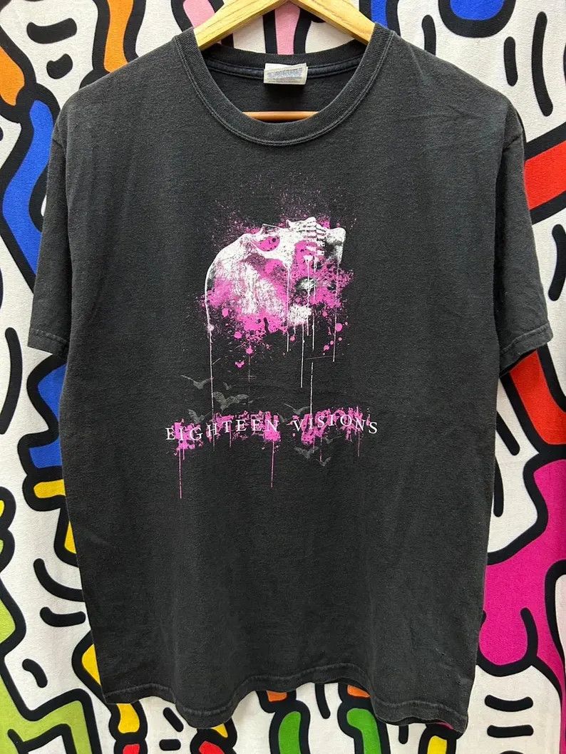 Vintage Vintage 2000s Eighteen Visions Band tshirt size M Size US M / EU 48-50 / 2 - 2 Thumbnail