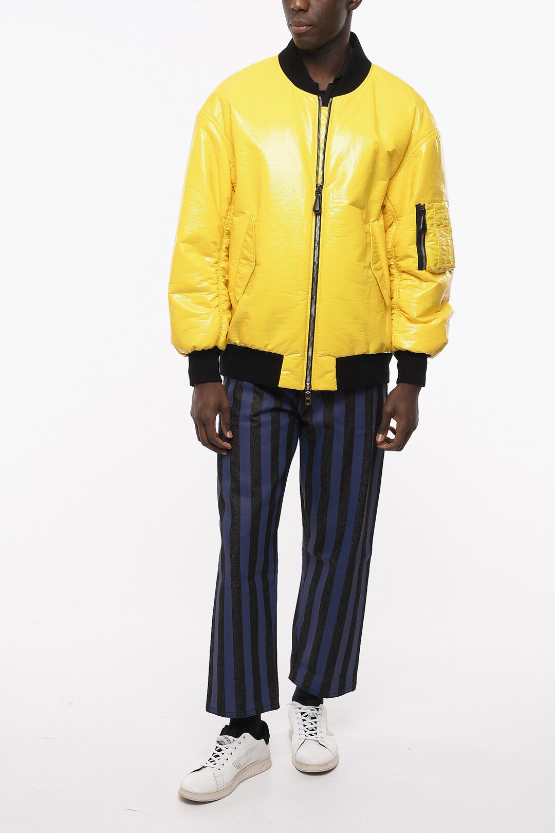 Dolce & Gabbana o1y0125 Bomber Jacket in Yellow/Black Size US M / EU 48-50 / 2 - 4 Thumbnail