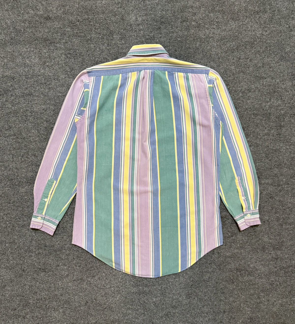 Ralph Lauren Vintage 90s Ralph Lauren Pastel Stripe Oxford Shirt Size US M / EU 48-50 / 2 - 7 Thumbnail