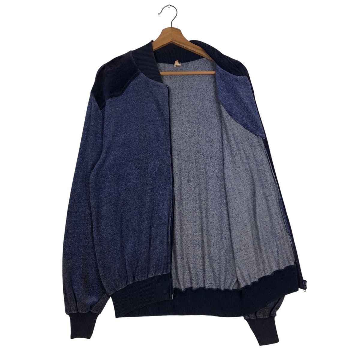 Japanese Brand 📌Vintage Velvet Jacket Made in Western Germany Opti Zipper Size US M / EU 48-50 / 2 - 13 Thumbnail