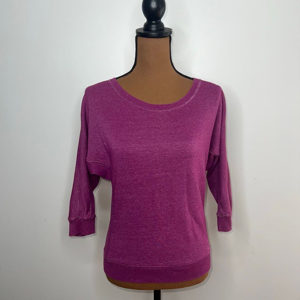 Juicy Couture Juicy Couture Magenta 3/4 Dolman Sleeve Sweatshirt Lace Up B Size S / US 4 / IT 40 - 12 Thumbnail
