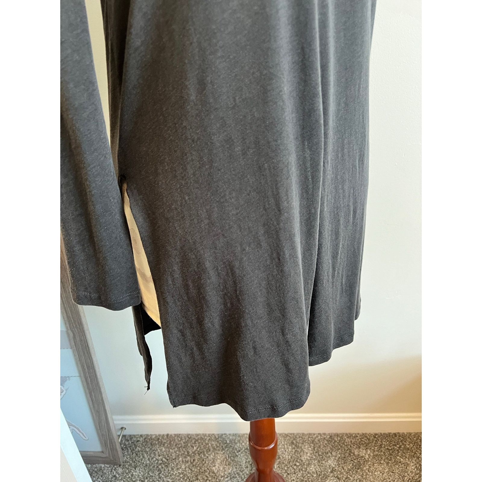 Zara Zara Women’s Long Sleeve Basic Gray Tunic Medium Size M / US 6-8 / IT 42-44 - 6 Thumbnail