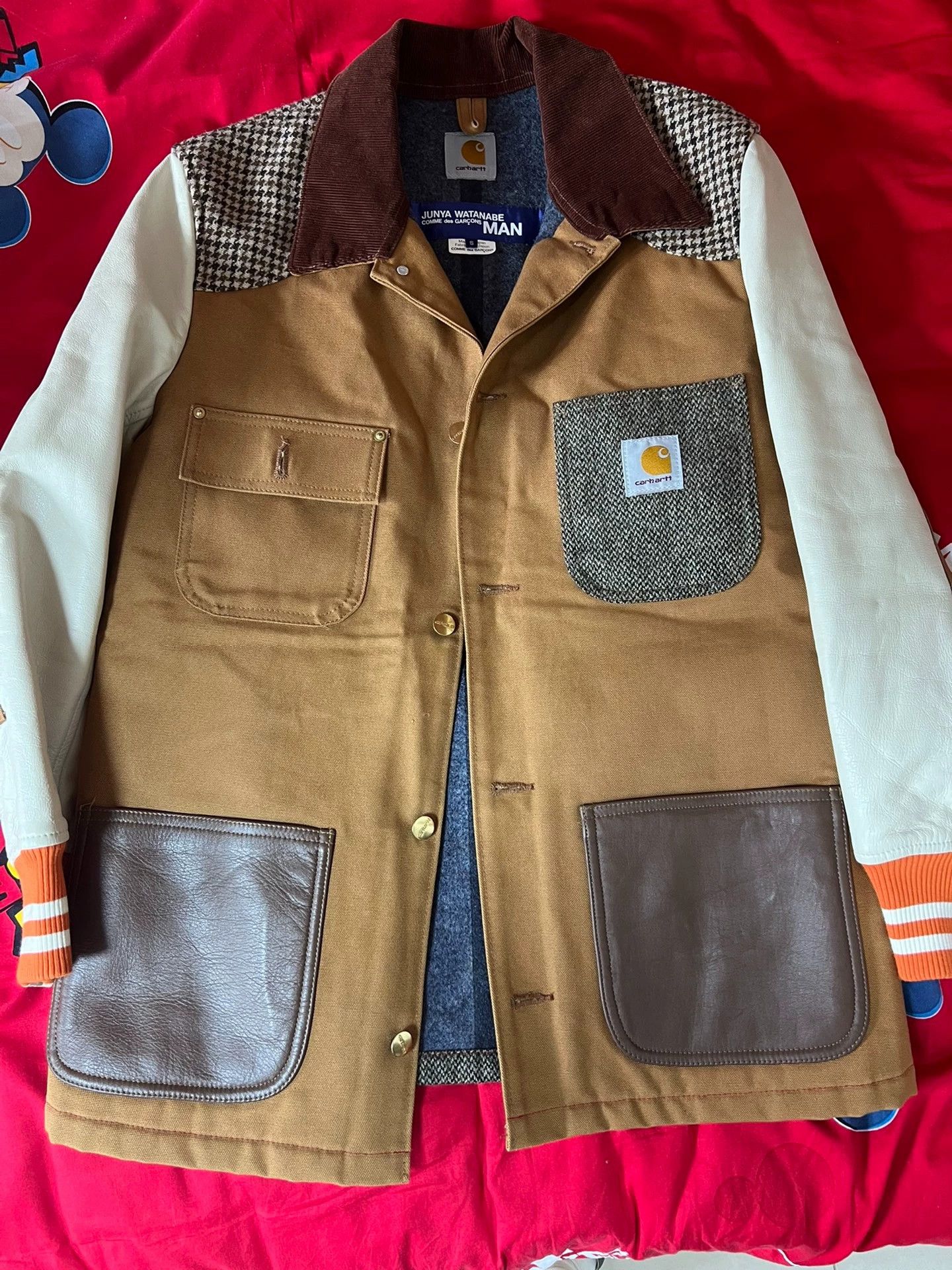 Junya Watanabe Junya watanabe carhartt joint tooling leather sleeve jacket Size US S / EU 44-46 / 1 - 1 Thumbnail