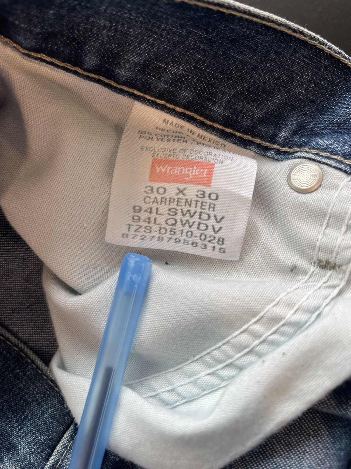 Wrangler Y2K wrangler carpenter denim jeans Size US 30 / EU 46 - 3 Thumbnail