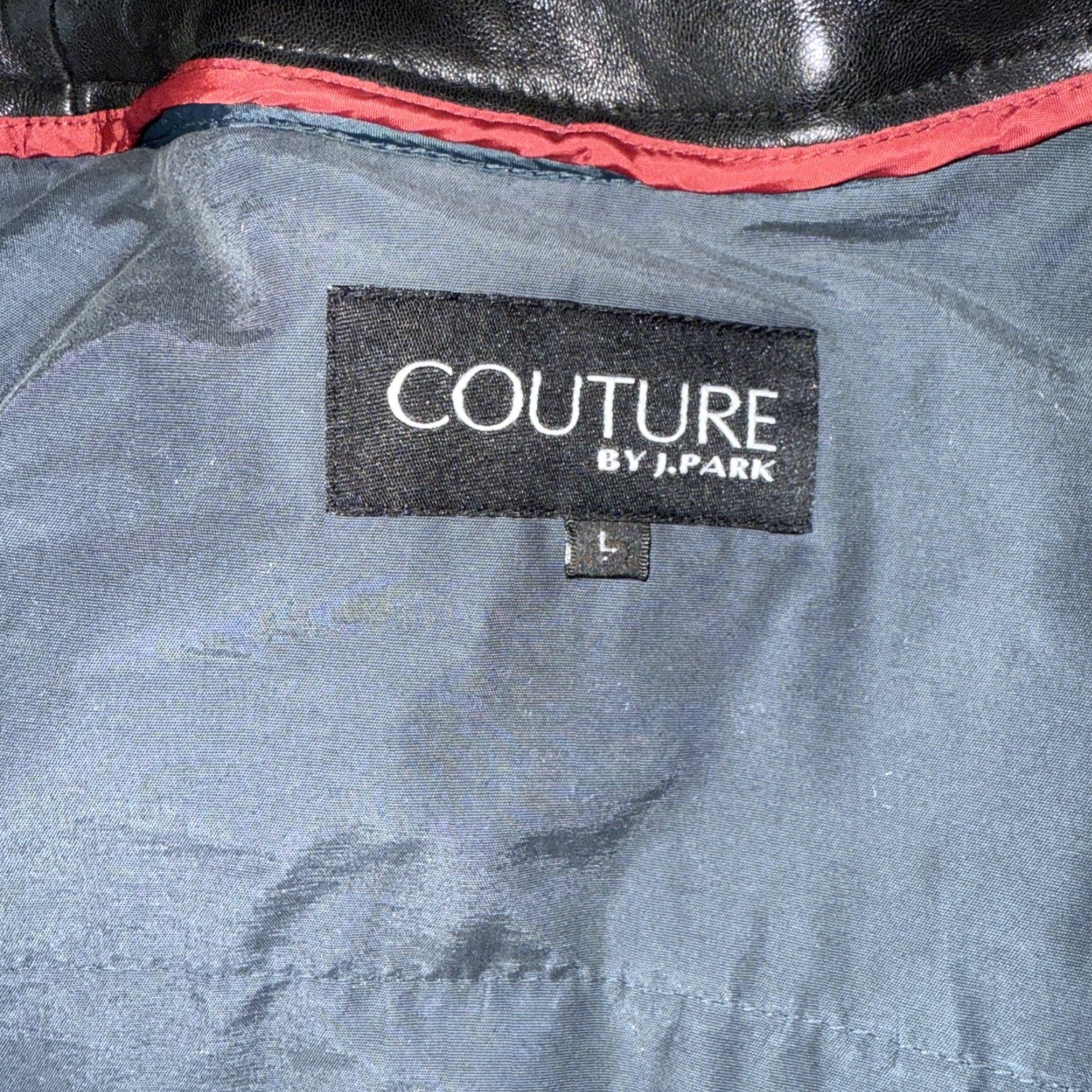 Vintage VINTAGE Couture by J Park Leather Jacket Coat Black Bomber 100% Lambskin Lined Removable Vest Zip Snap Mens Large Casual 90s Vintage Size US L / EU 52-54 / 3 - 3 Thumbnail