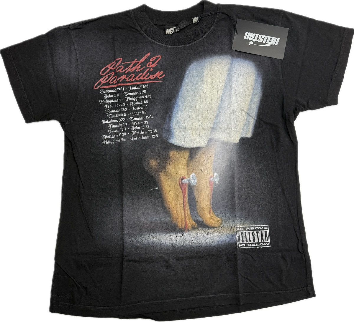 HELLSTAR Hellstar Nailed Tour T-shirt Size US XS / EU 42 / 0 - 1 Thumbnail
