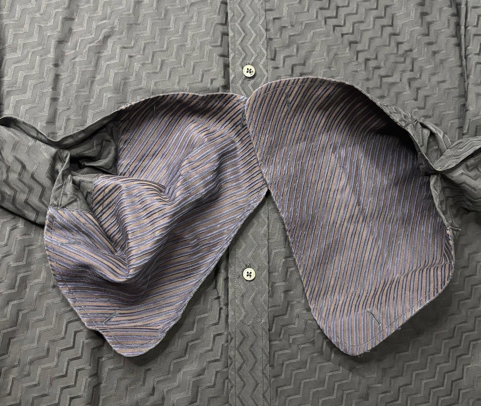 Ted Baker Ted Baker Dress Shirt Mens Size 4 French Cuffs Long Sleeve Size 42R - 7 Thumbnail