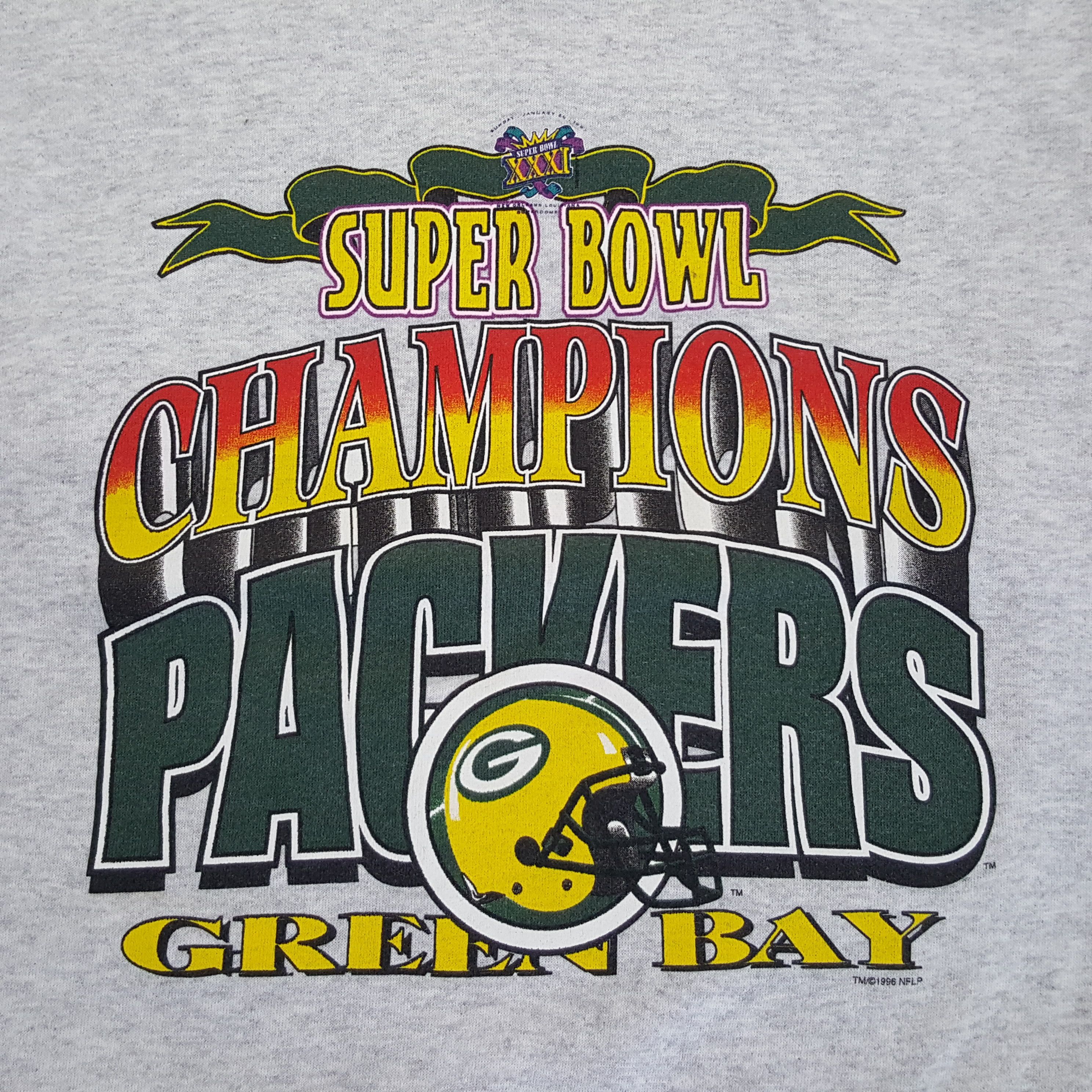 NFL × Vintage Vintage 90's Green Bay Champion Packers NFL Sweatshirt Size US L / EU 52-54 / 3 - 2 Thumbnail