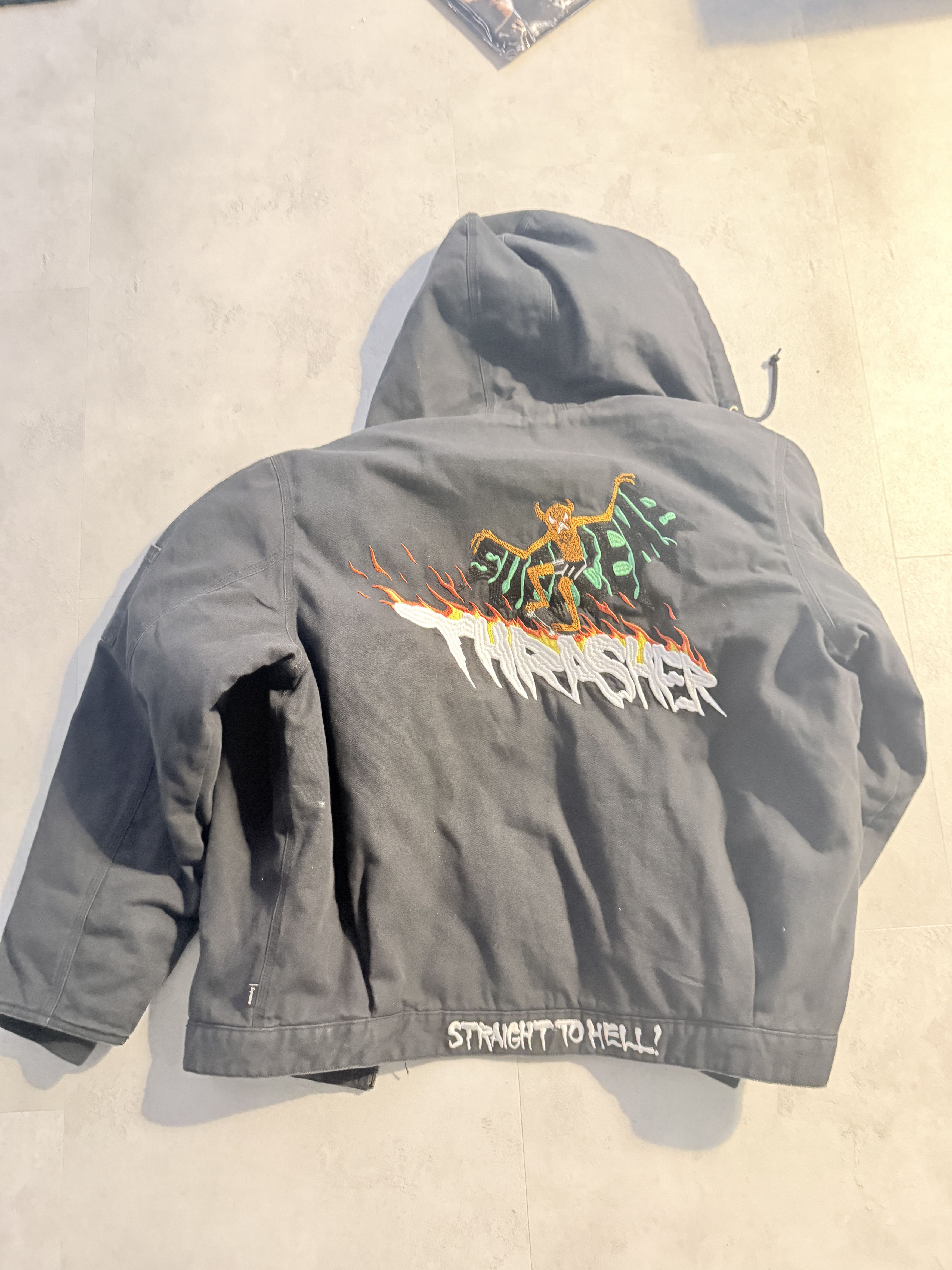 Supreme × Thrasher Supreme X Trasher STRAIGHT TO HELL Jacket Size US XL / EU 56 / 4 - 6 Thumbnail