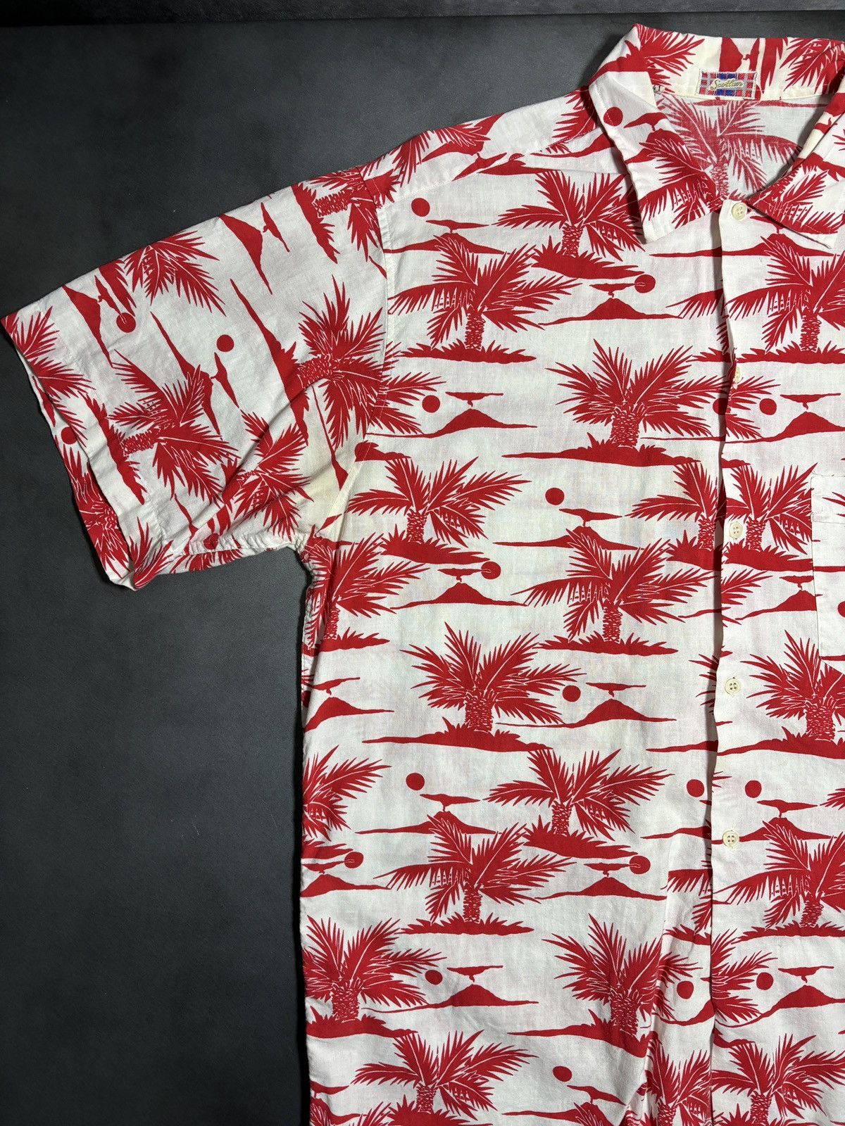 Vintage True Vintage Cotton Hawaiian Shirt Light Boxy Camp Print 41 Size US M / EU 48-50 / 2 - 7 Thumbnail