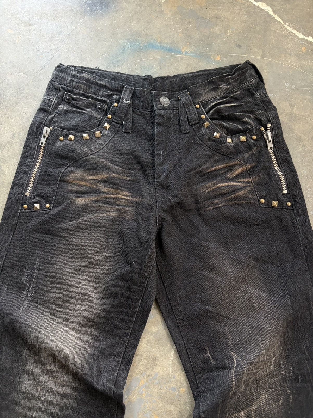 Tornado Mart 2000s glory - studded clawmark pants Size US 32 / EU 48 - 3 Thumbnail