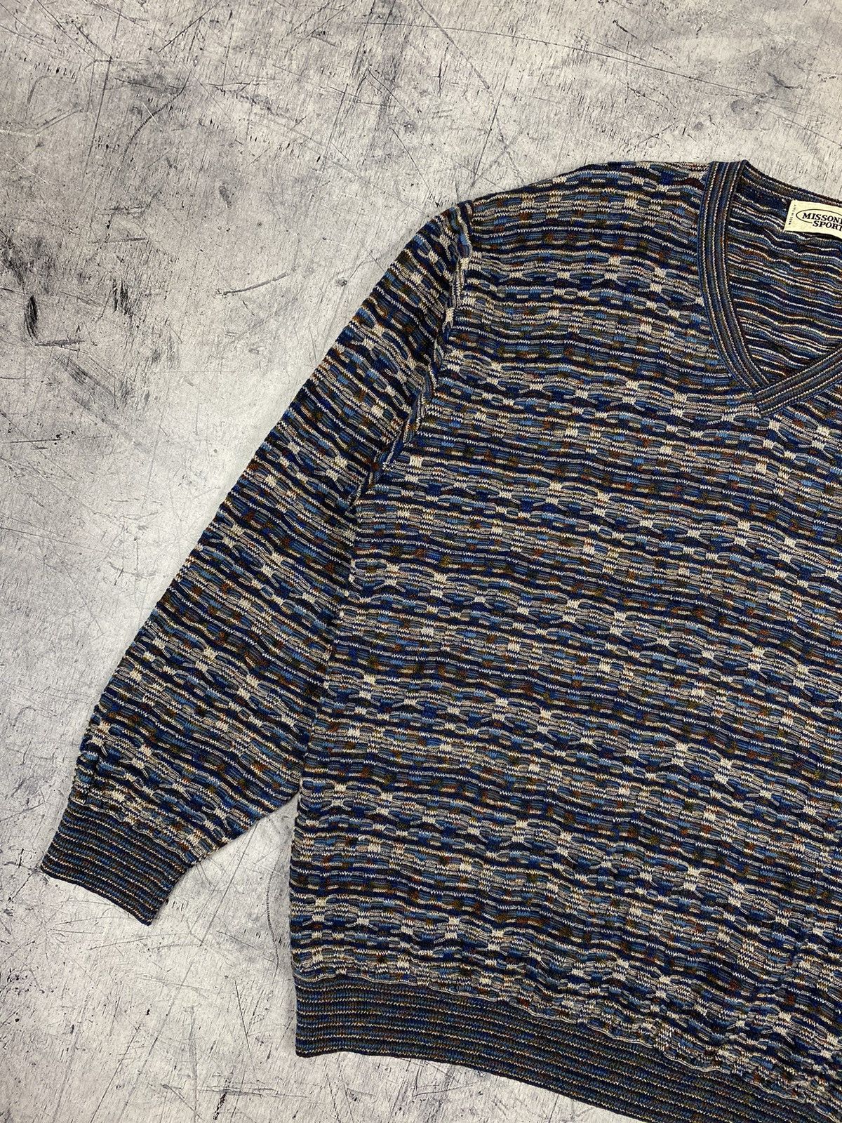 Missoni Missoni Sport Multicolor Wool Blend Sweater 3D Knit Jumper Size US L / EU 52-54 / 3 - 3 Thumbnail