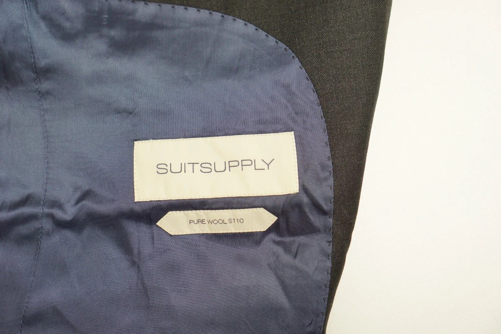 Suitsupply Men Suitsupply Suit Napoli Charcoal Grey Reda Regular US38 Size 38R - 6 Thumbnail