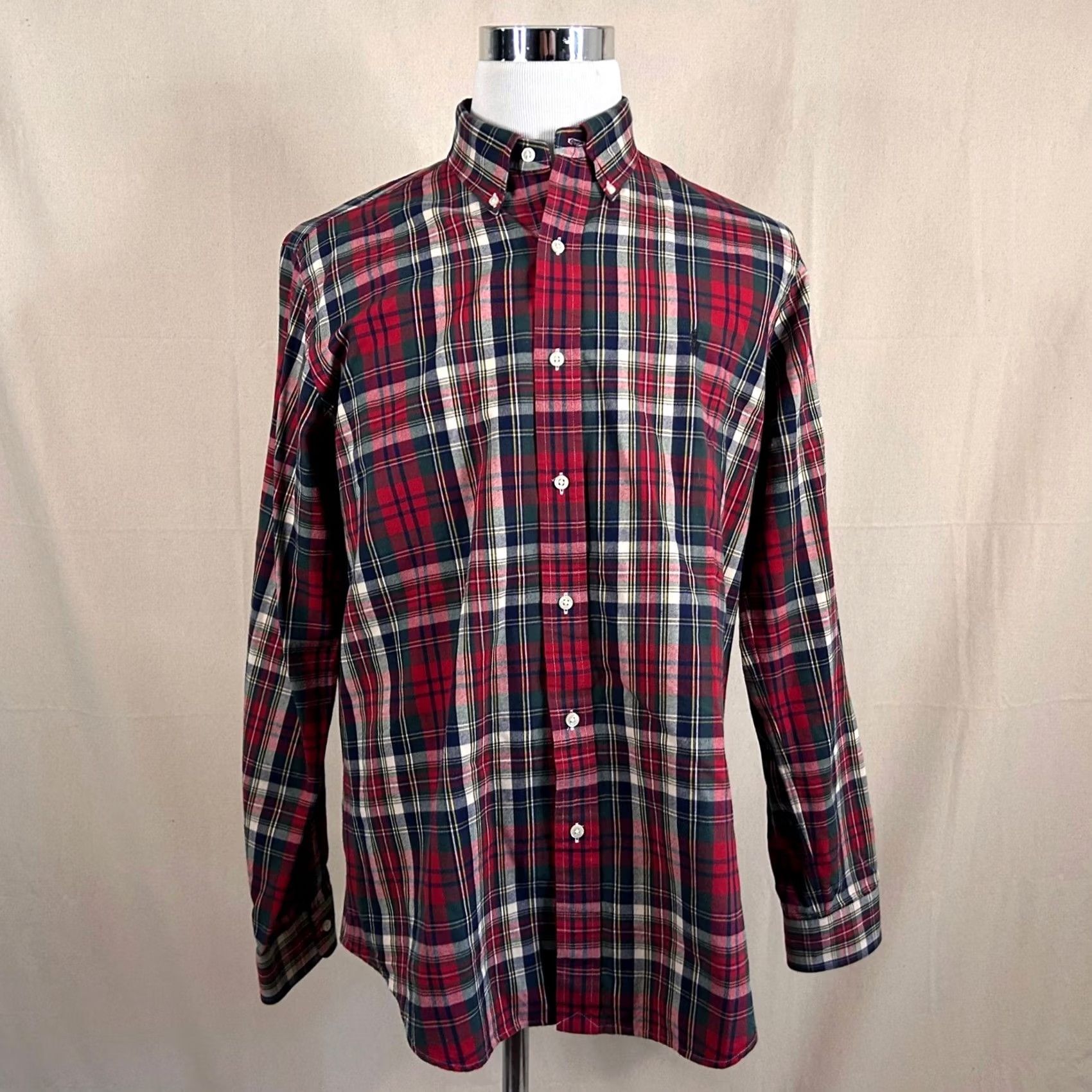 Polo Ralph Lauren Polo Ralph Lauren Shirt Classic Fit Red Plaid Button Down Mens Large Size US L / EU 52-54 / 3 - 2 Thumbnail