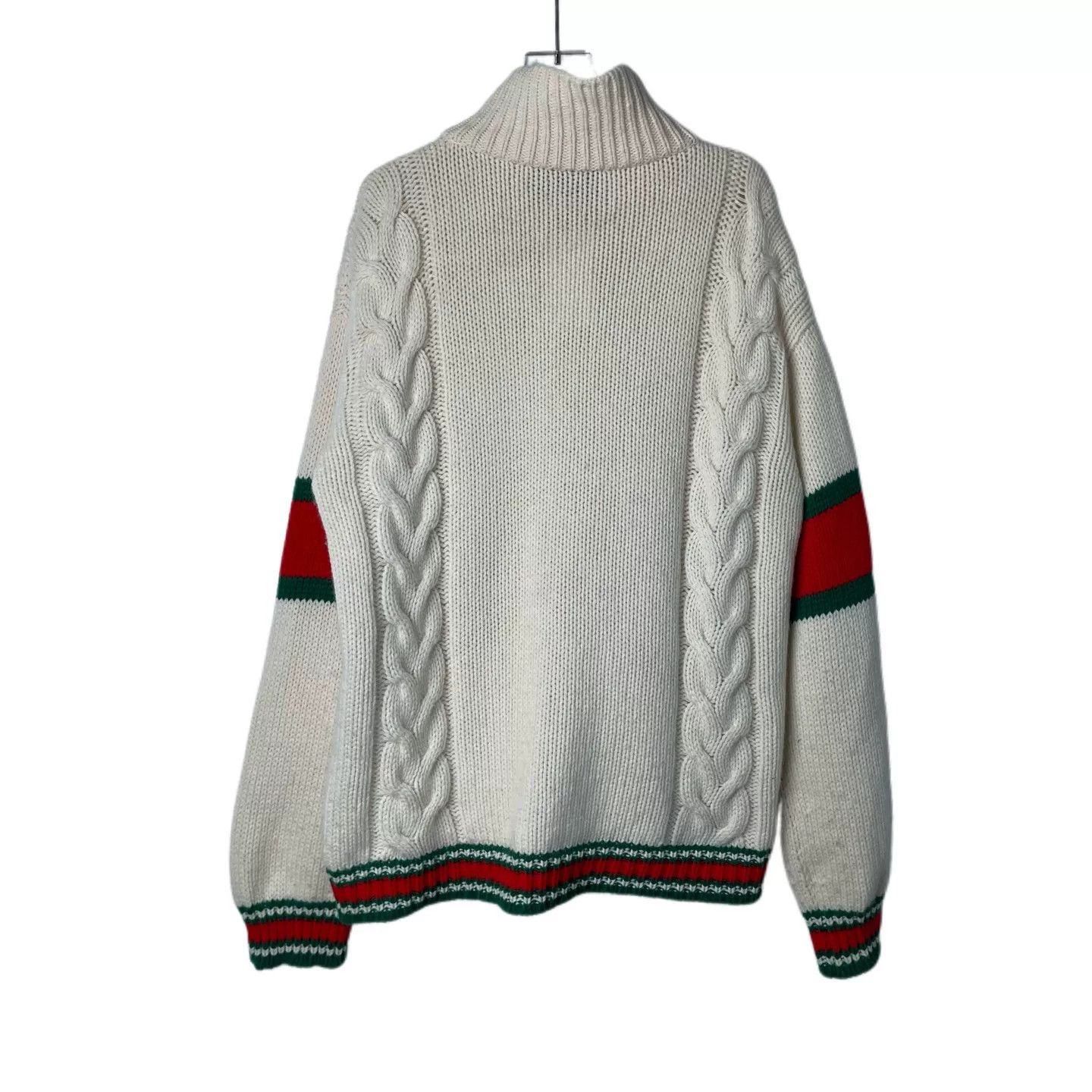 Gucci gucci cable knit zip cardigan sweater Size US M / EU 48-50 / 2 - 2 Thumbnail