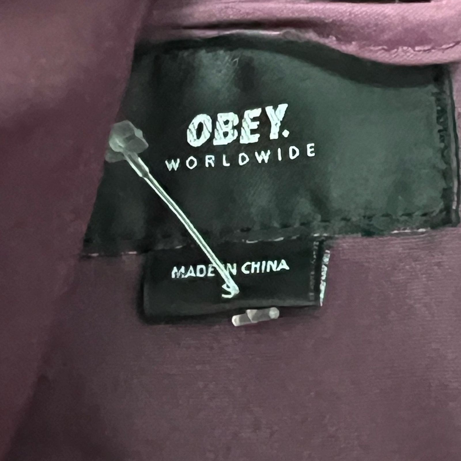 Obey Obey Anorak Windbreaker Jacket Caption II Maroon SMALL NWOT Size US S / EU 44-46 / 1 - 5 Thumbnail