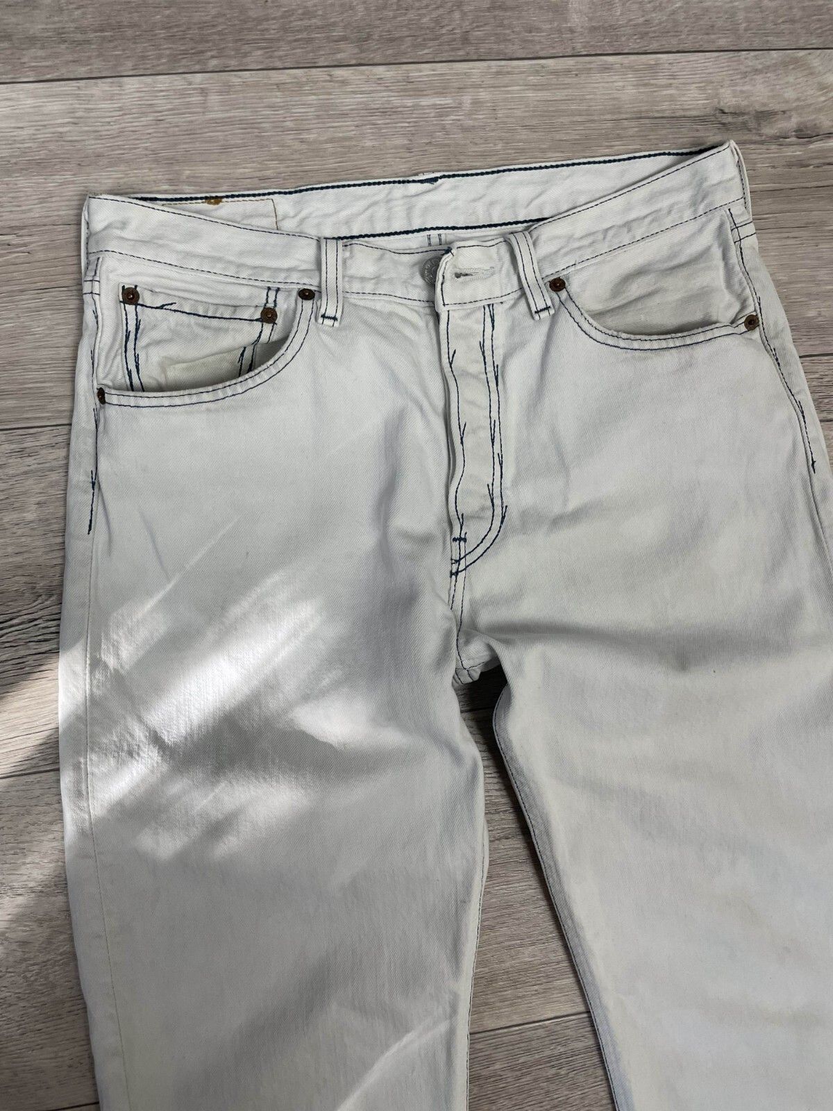 Levi's × Vintage Very Rare Levis 501 Vintage Denim Jeans 90s Straight Size US 31 - 6 Thumbnail