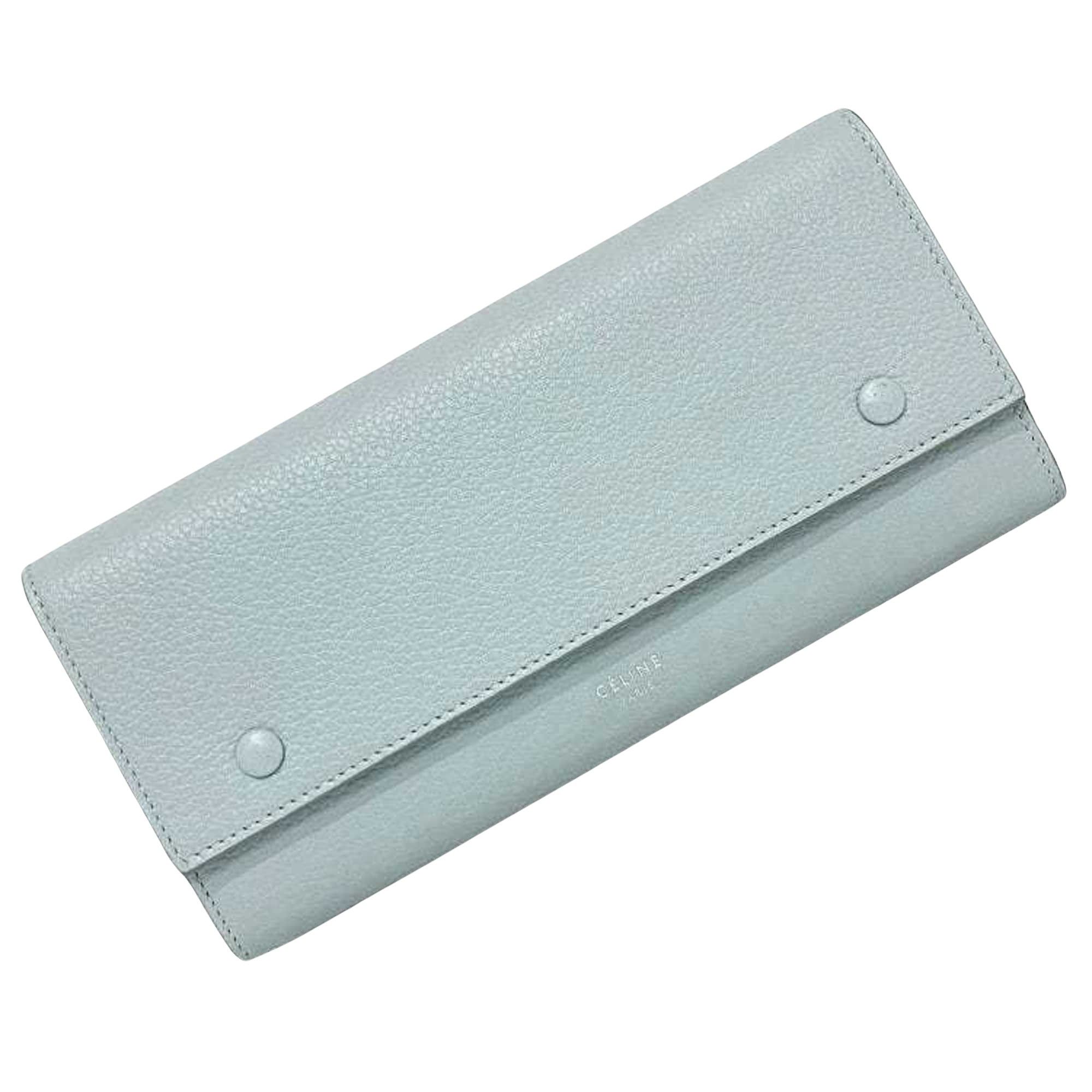 image of Celine Céline Multifunction Wallet in Blue, Women's