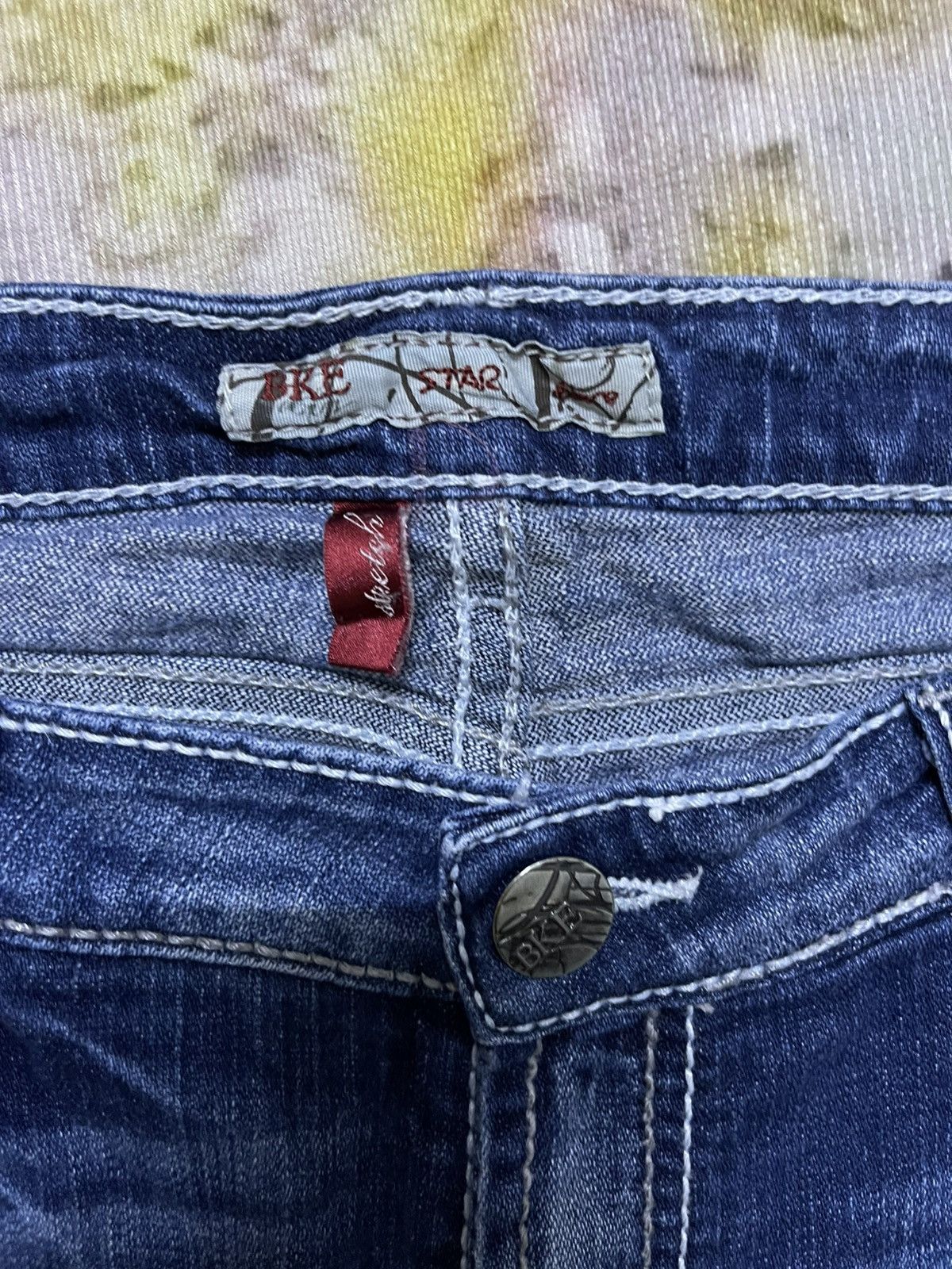 BKE Super Star Flare BKE Distressed Low Rise Denim Size US 36 / EU 52 - 16 Thumbnail