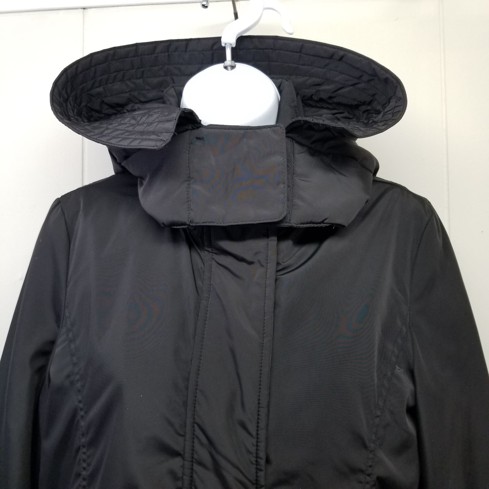 Zara Zara Basic S Black Coat Hood Removable Zip In Liner Vest Win Size S / US 4 / IT 40 - 8 Thumbnail