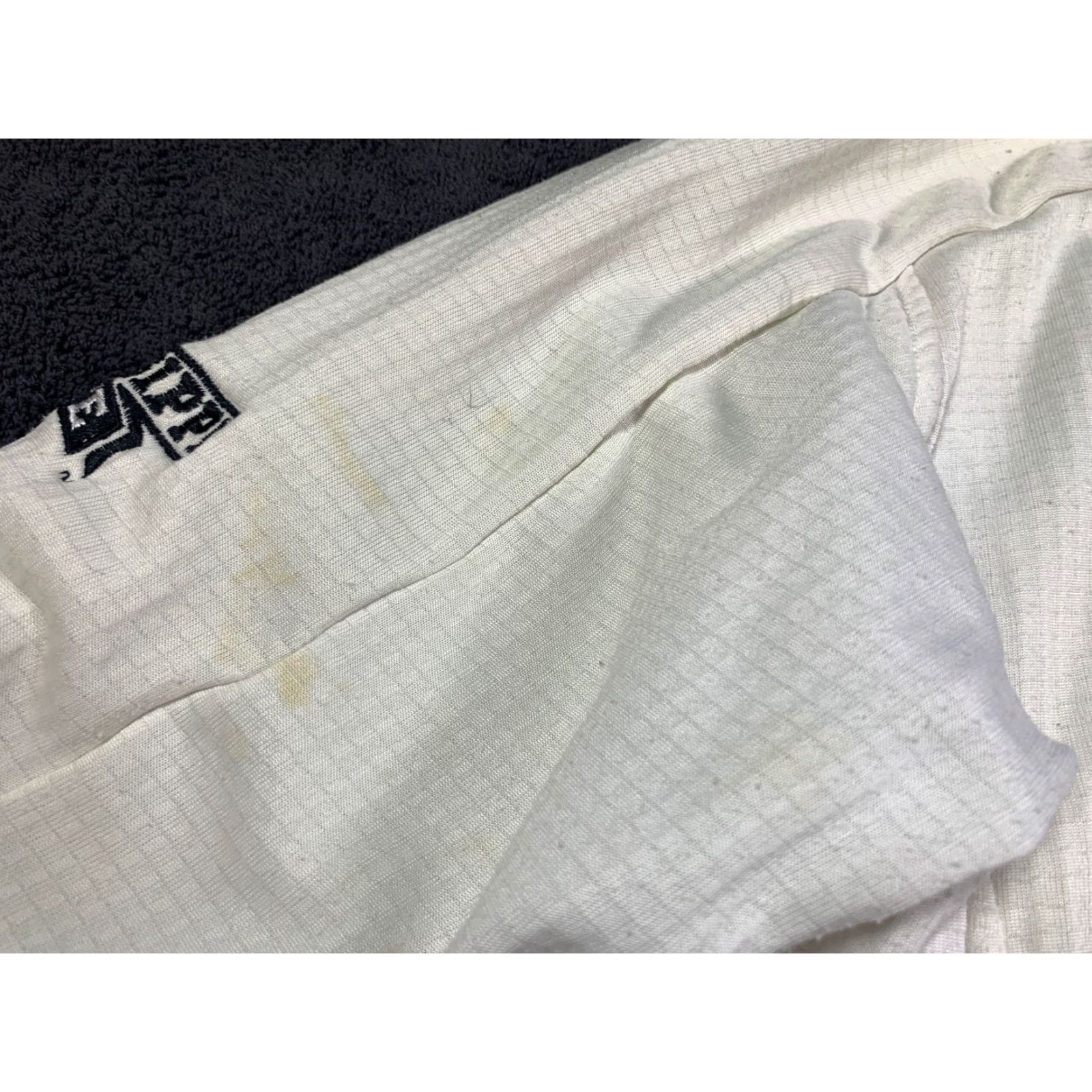 Vintage Drake Waterfowl Men's White Mississippi State 1/4 Zip Pullover Sweater Large Size US L / EU 52-54 / 3 - 5 Thumbnail