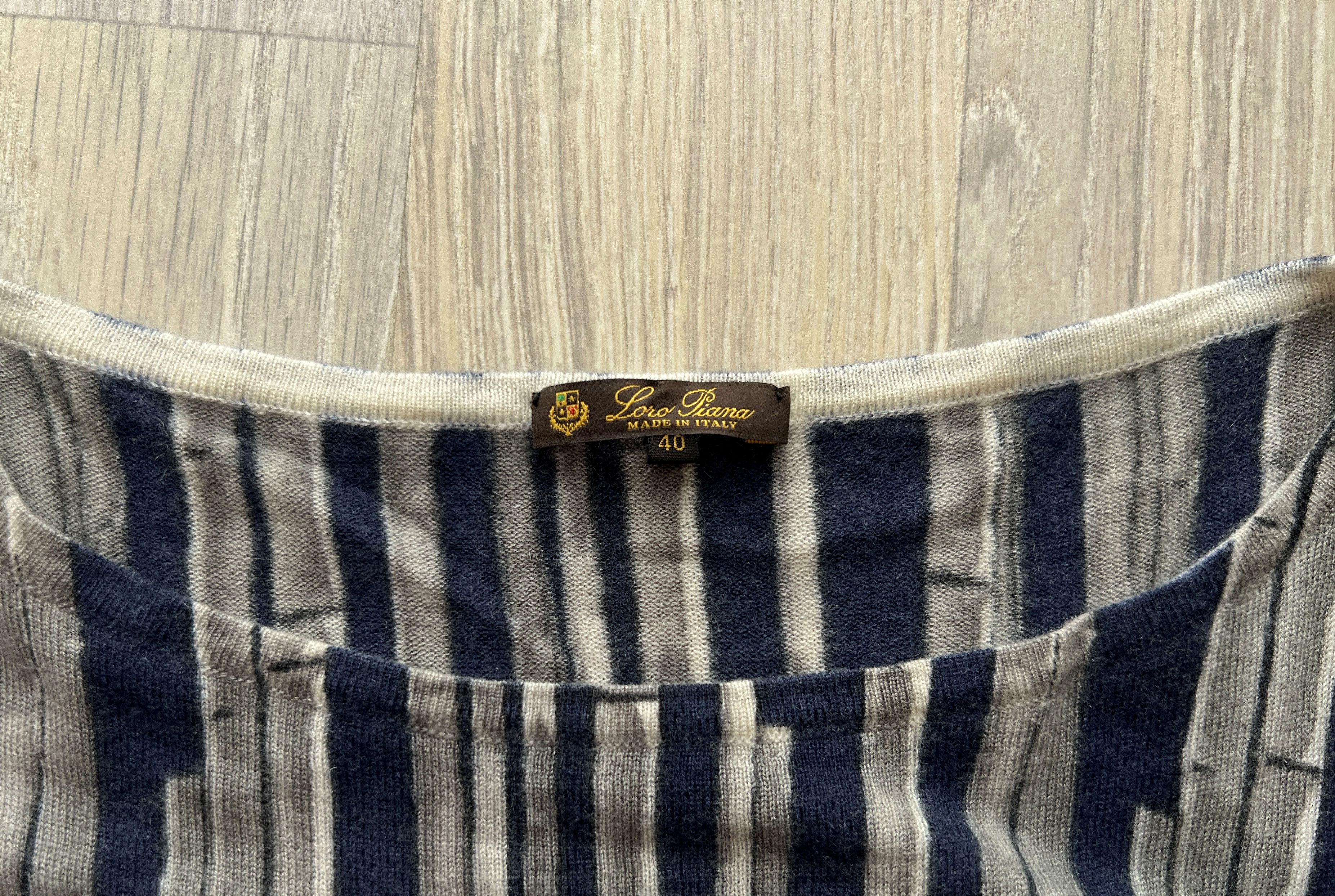 Loro Piana LORO PIANA CASHMERE TOP BLOUSE BOAT NECK Size S / US 4 / IT 40 - 4 Thumbnail