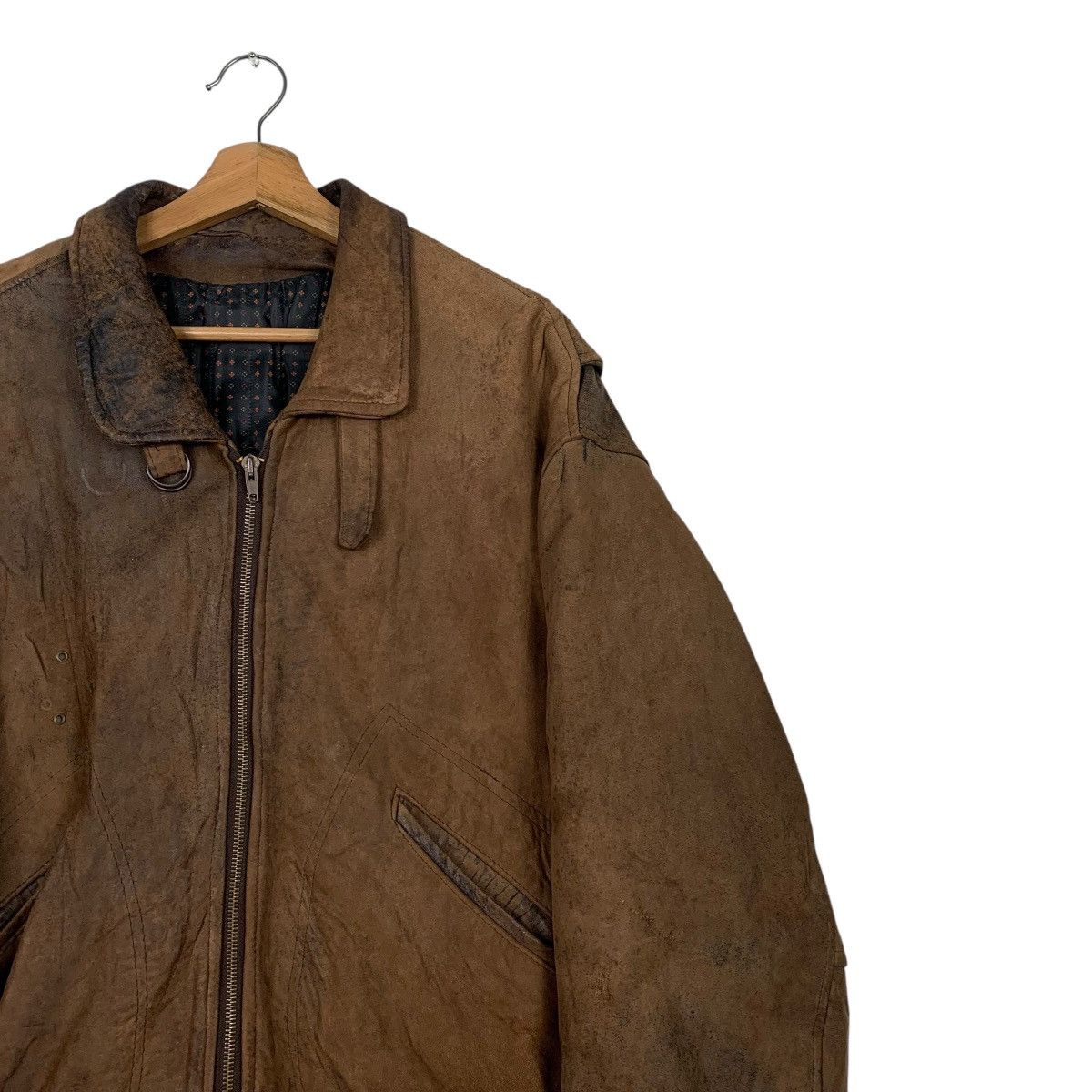 Other Dakota Flight Unit Bomber Leather Jacket Size US XL / EU 56 / 4 - 5 Thumbnail