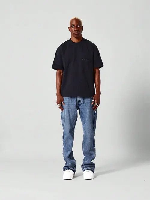 Japanese Brand × Vintage Stacked Workwear Skinny Jeans Size US 32 / EU 48 - 4 Thumbnail