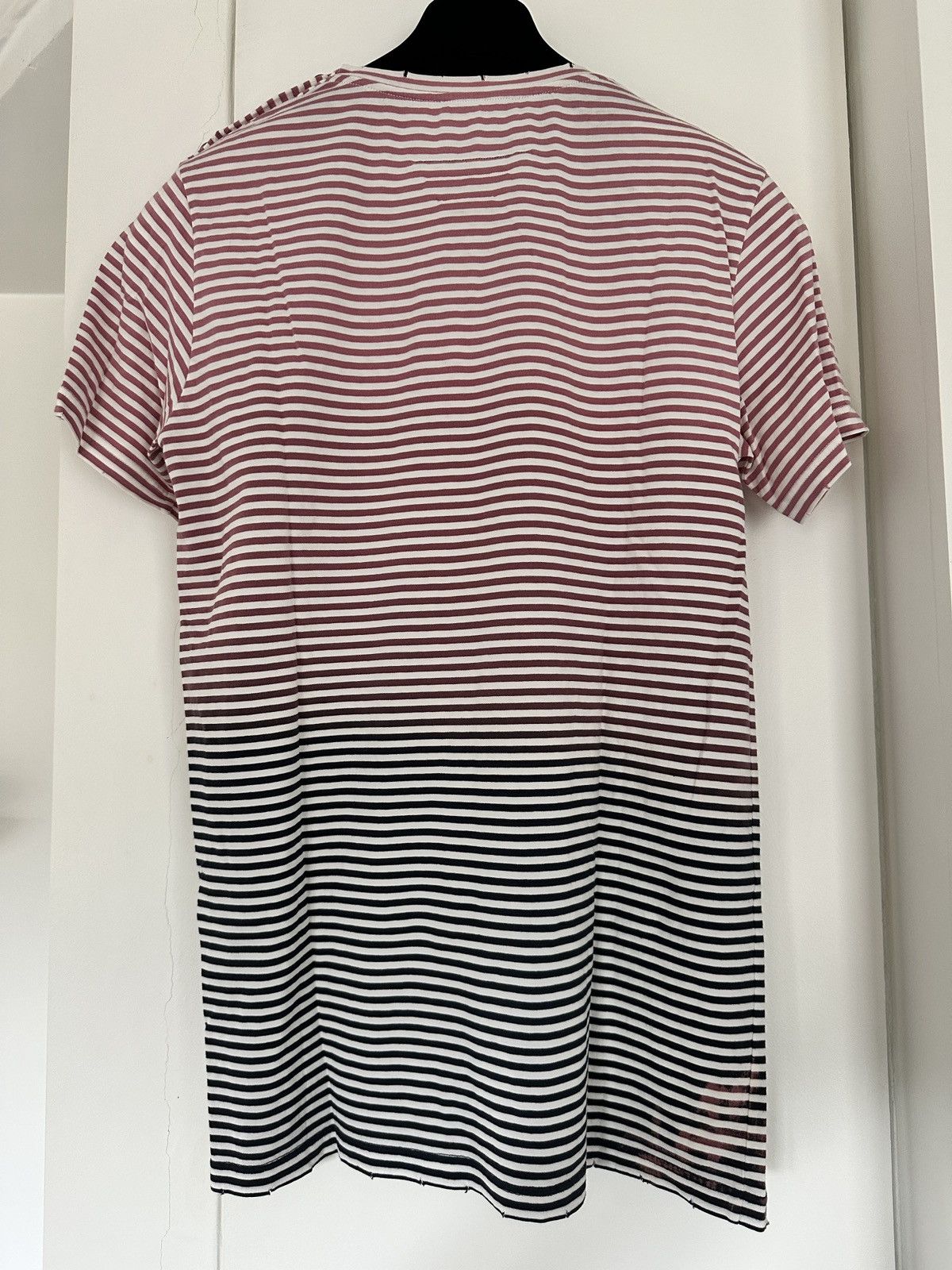 Balmain Balmain Paris striped T-shirt with button detail Size US M / EU 48-50 / 2 - 6 Thumbnail
