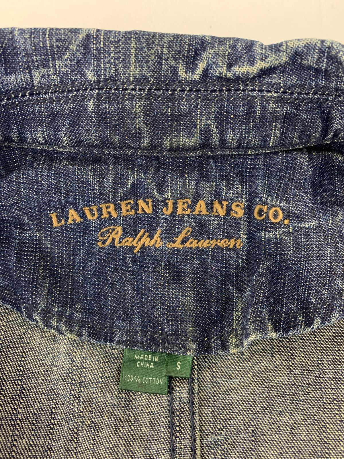 Ralph Lauren 90s Ralph Lauren Jeans Co Toggle Clasp Denim Jacket Size US S / EU 44-46 / 1 - 7 Thumbnail