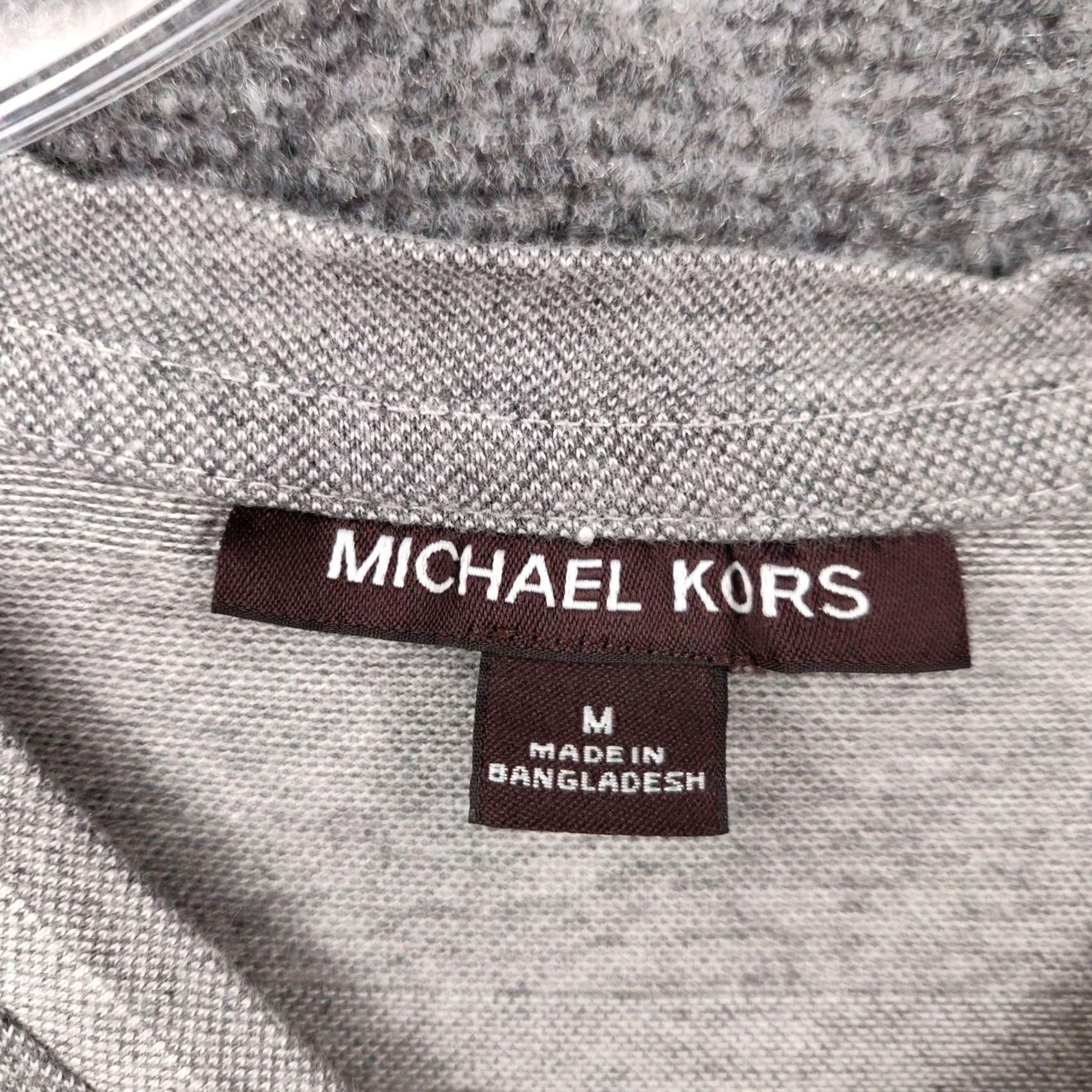Michael Kors Michael Kors Shirt Mens M Gray Striped Neck Short Sleeves Casual Size US M / EU 48-50 / 2 - 3 Thumbnail