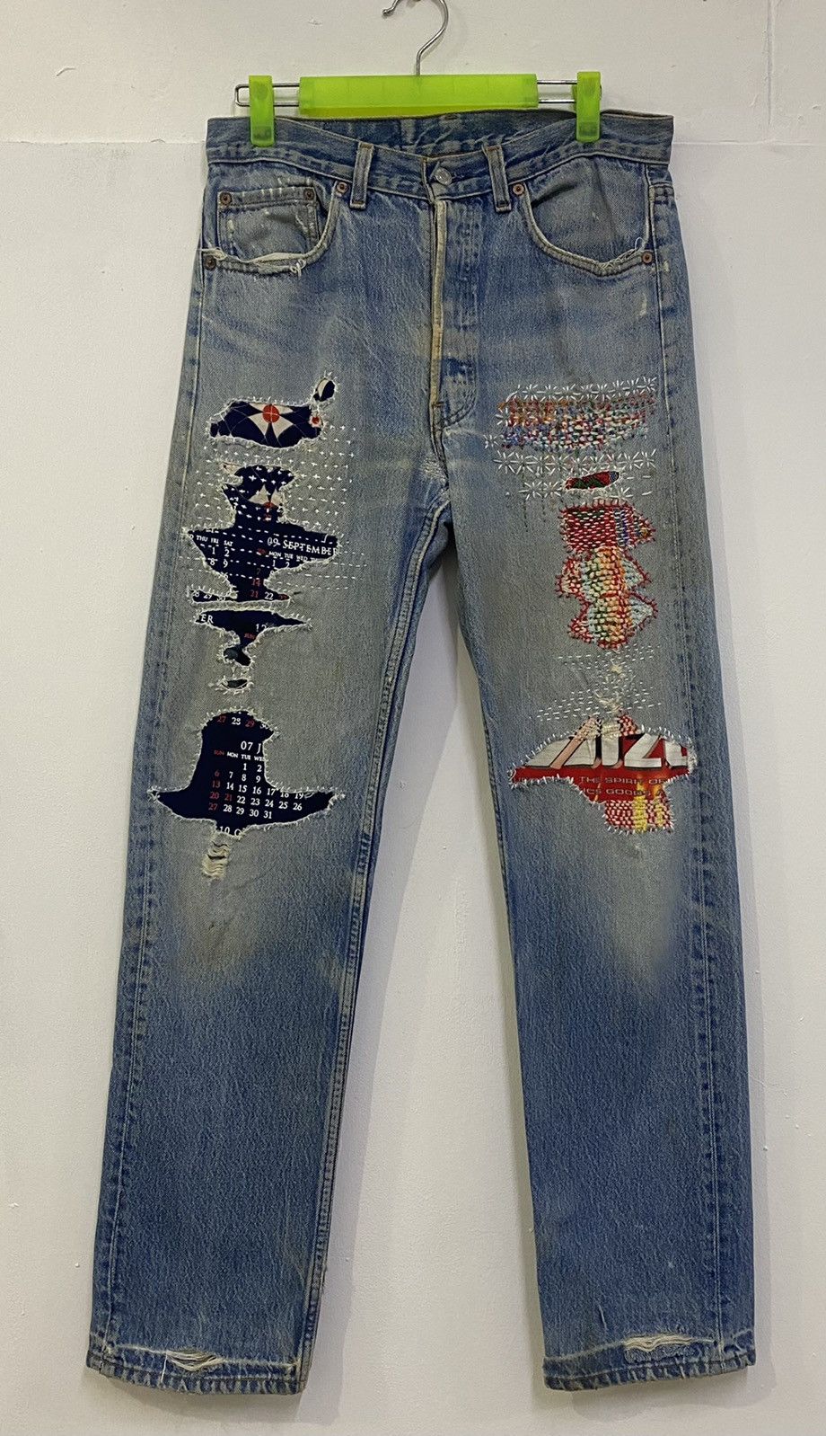 Levi's 💥LEVIS 501 90s REWORK INSPIRE BY KAPITAL BORO SASHIKO JAPAN Size US 32 / EU 48 - 1 Thumbnail