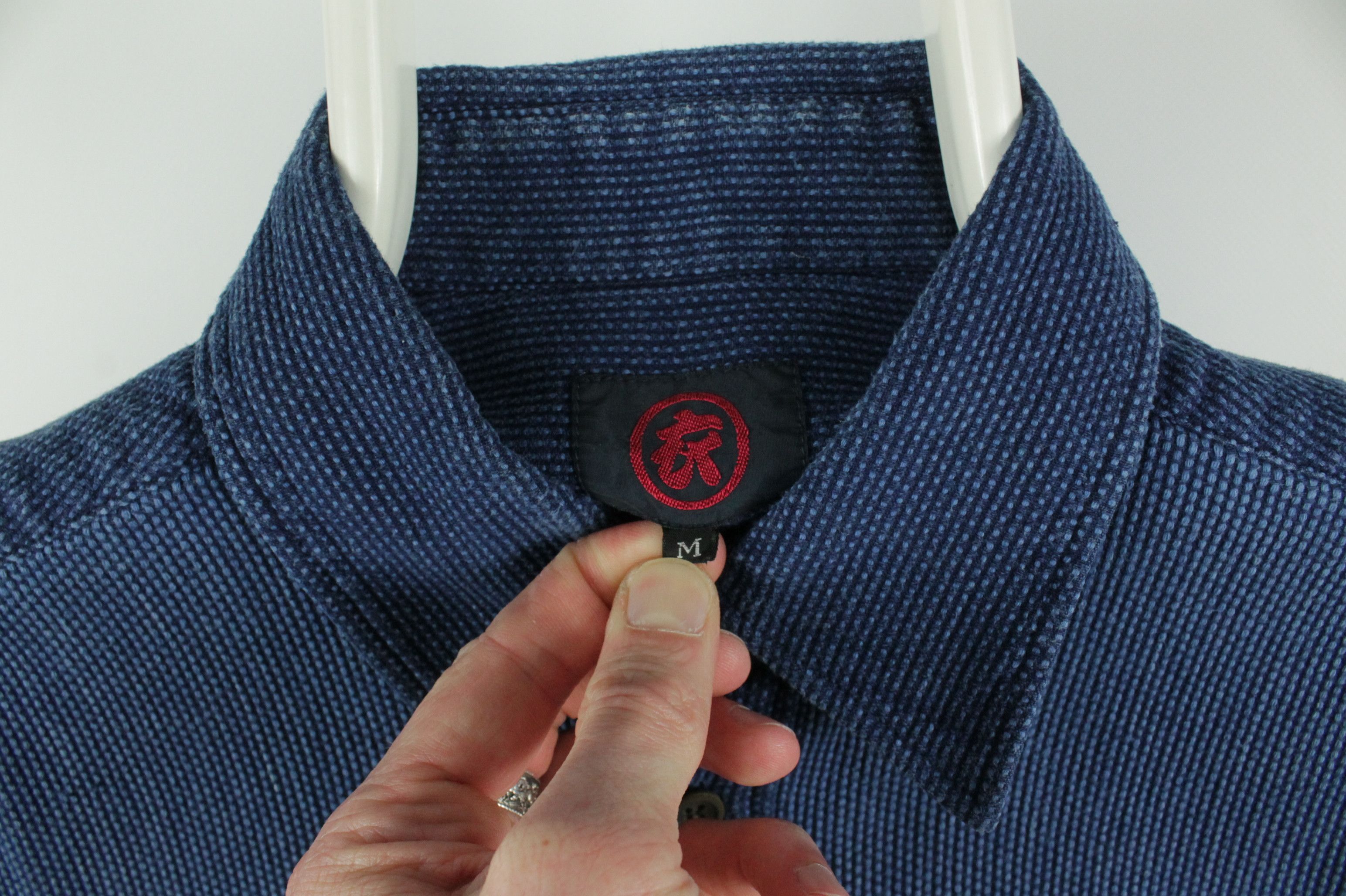 Other Ostia Japan Blue Jacquard Shirt Men's Size US M / EU 48-50 / 2 - 3 Thumbnail