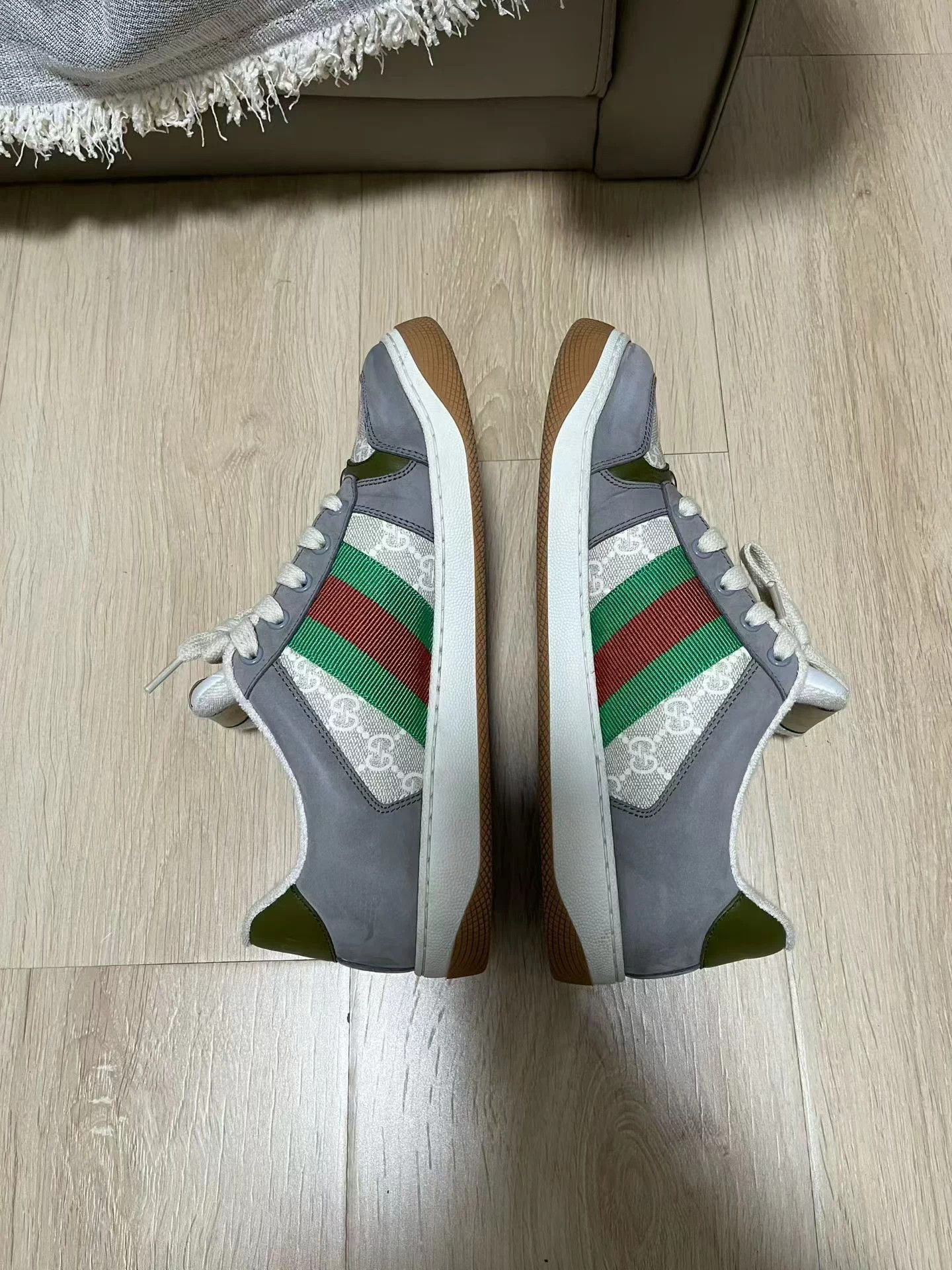 Gucci Gucci Rhyton 'Dirty' Sneaker Gray Green 8.5 US Original Box Size US 8.5 / EU 41-42 - 5 Thumbnail