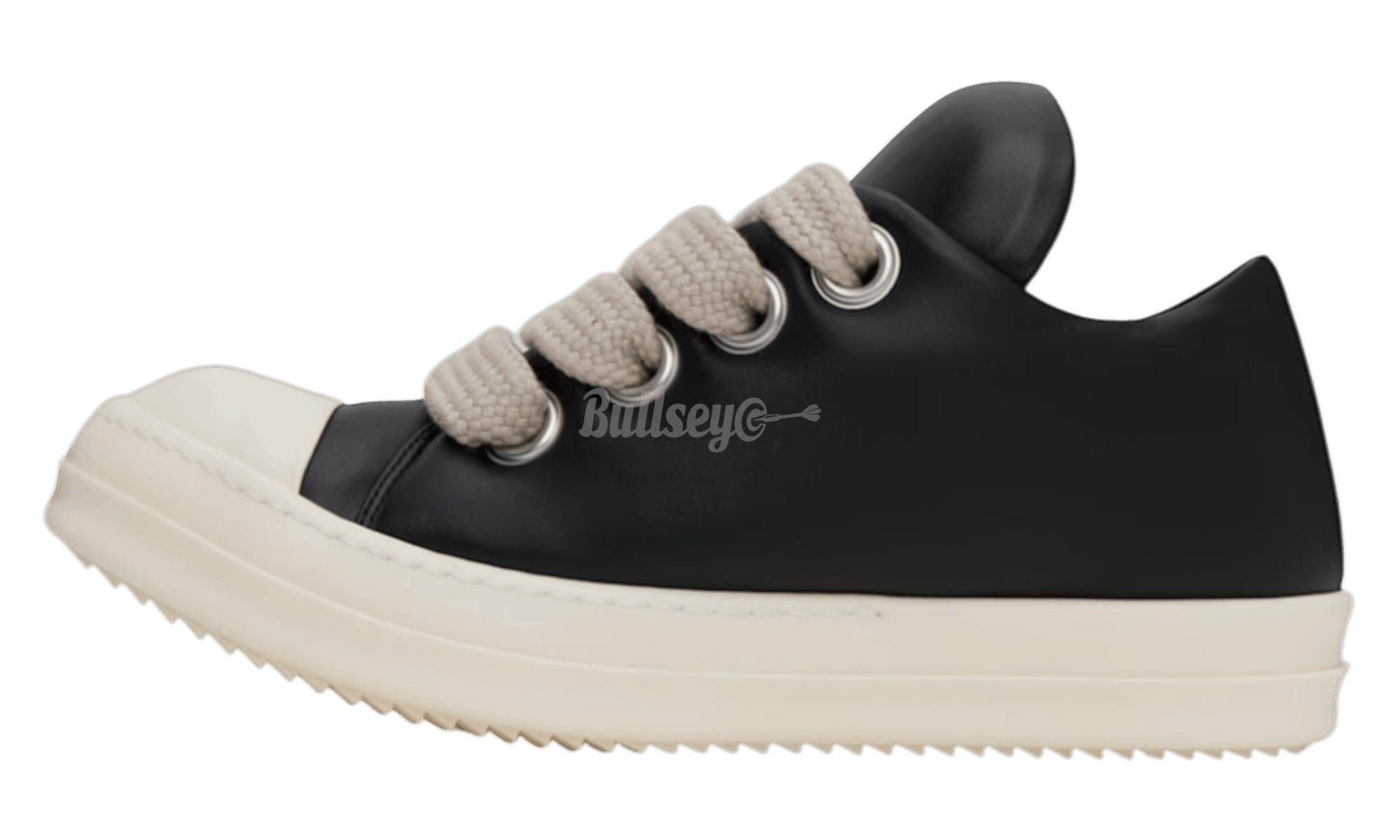 Rick Owens SS25 Hollywood Jumbolaced Black/Milk Low Sneakers Size US 15 / EU 48 - 1 Thumbnail