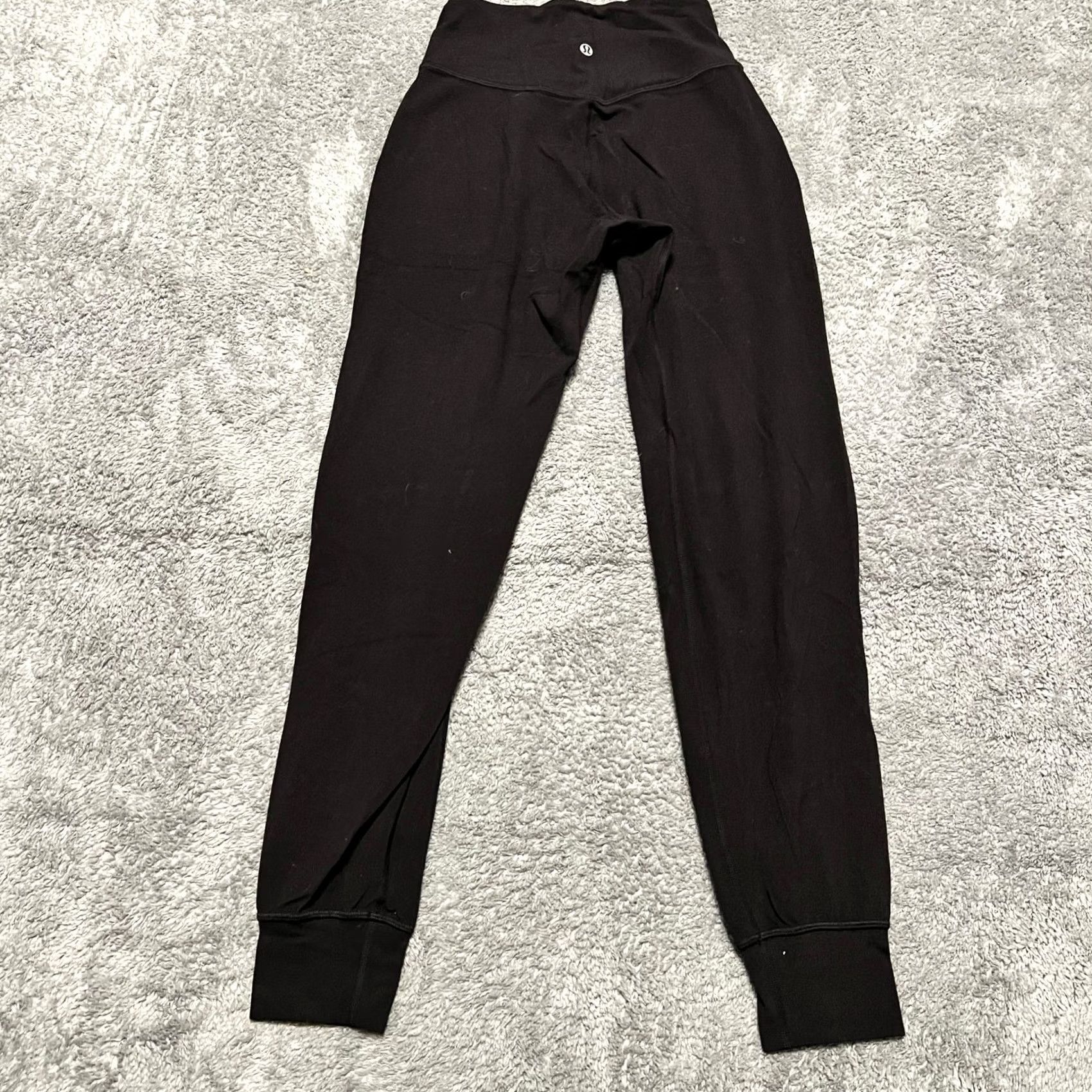 Lululemon Lululemon Pants Womens 2 Align Joggers Hi Rise Full Length 27" Black Regular W5co2s ** Size 26" / US 2 / IT 38 - 3 Thumbnail